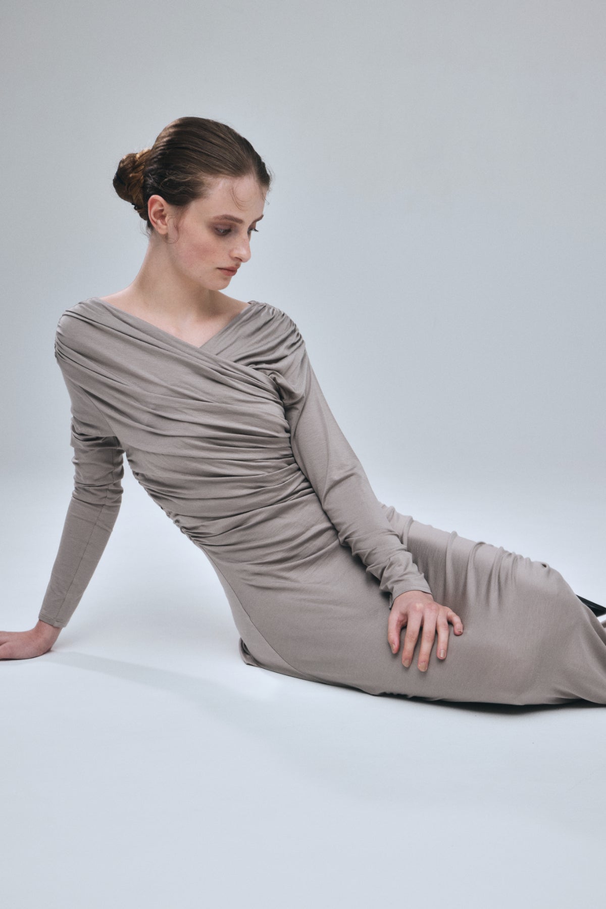 Cache-coeur Drape Jersey Dress