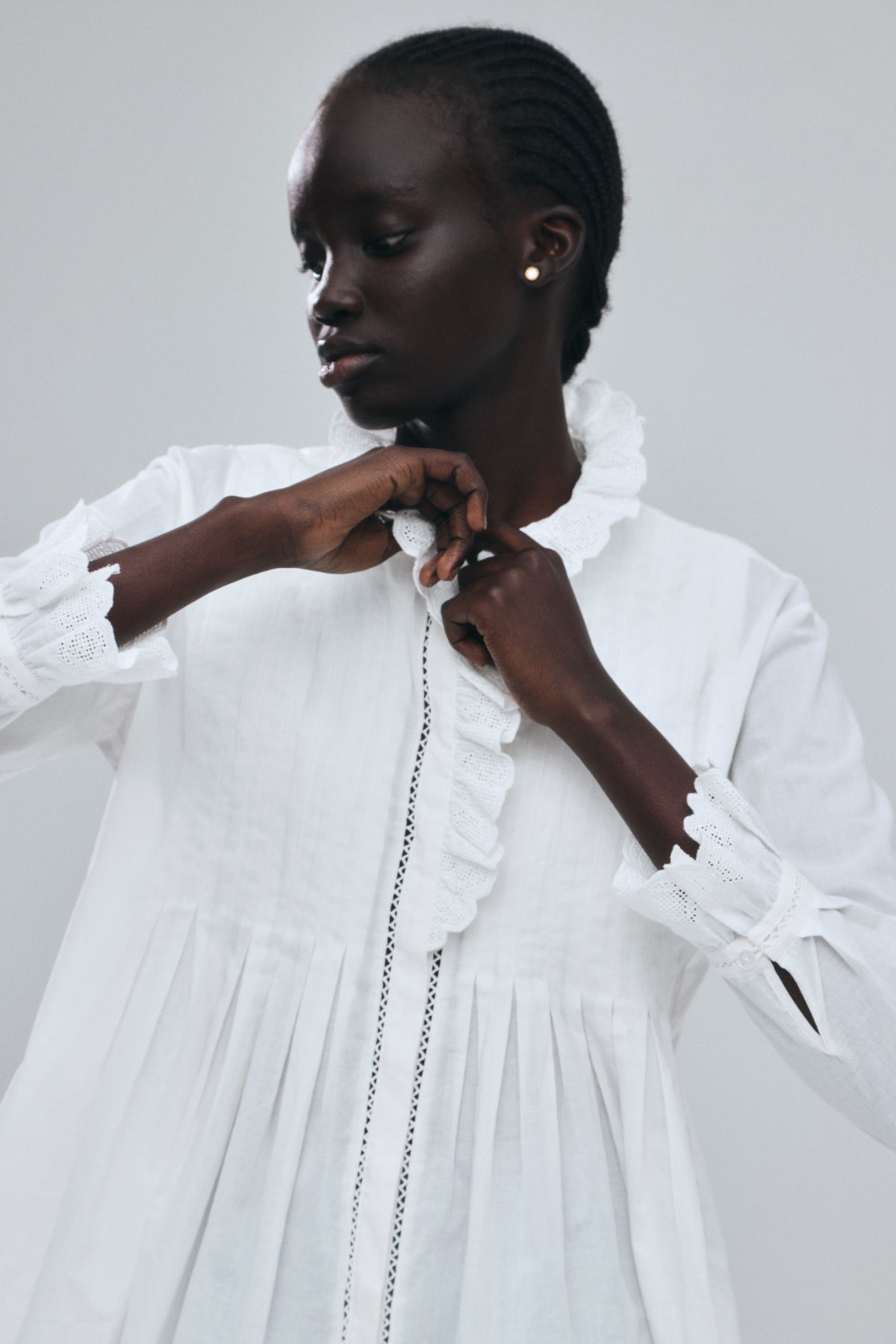 Geometric Lace Blouse