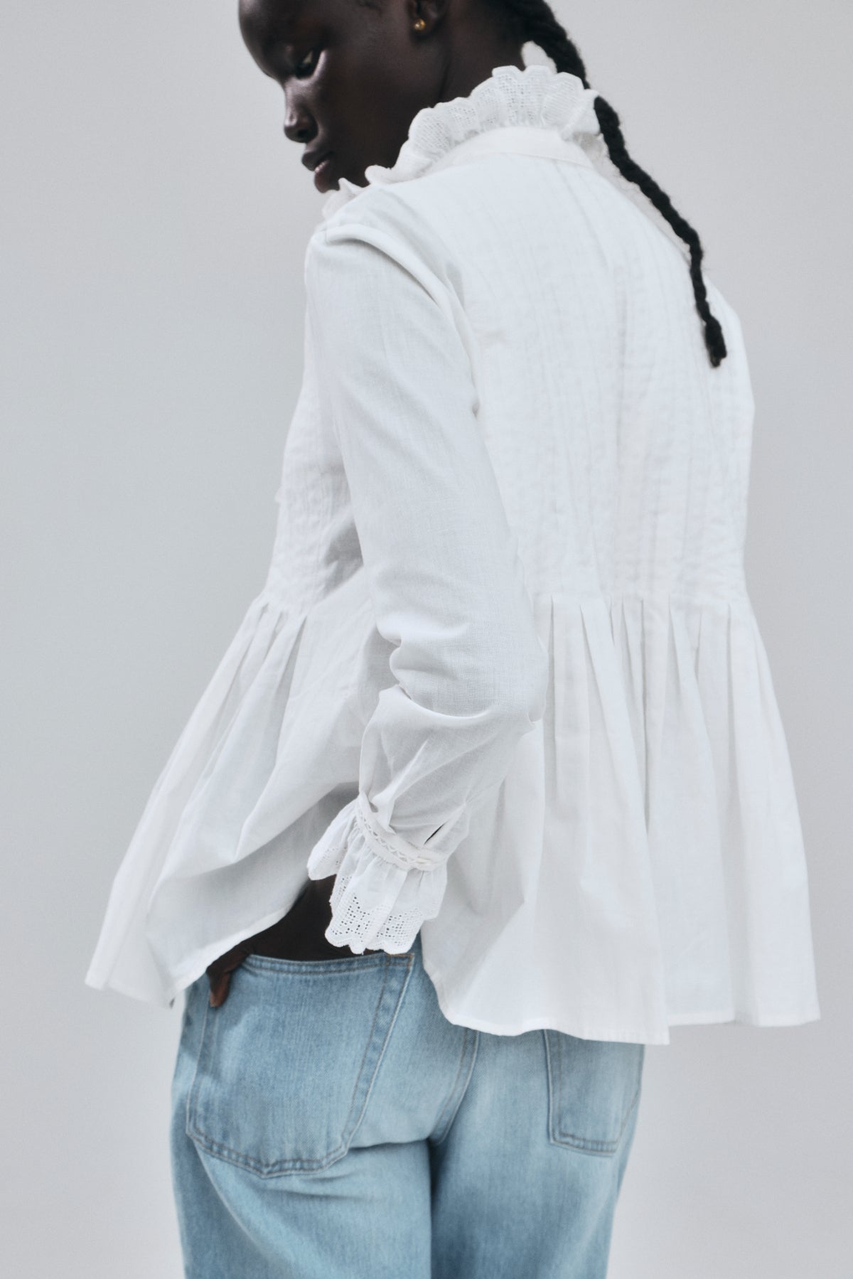 Geometric Lace Blouse
