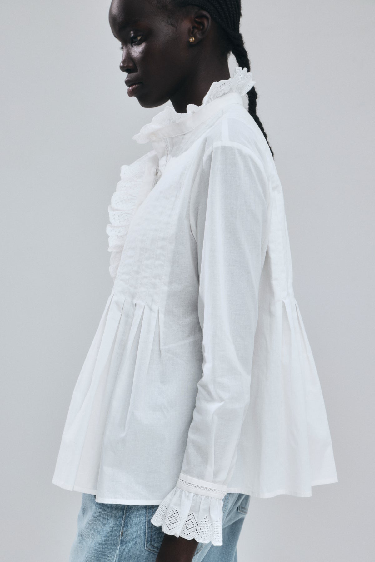 Geometric Lace Blouse