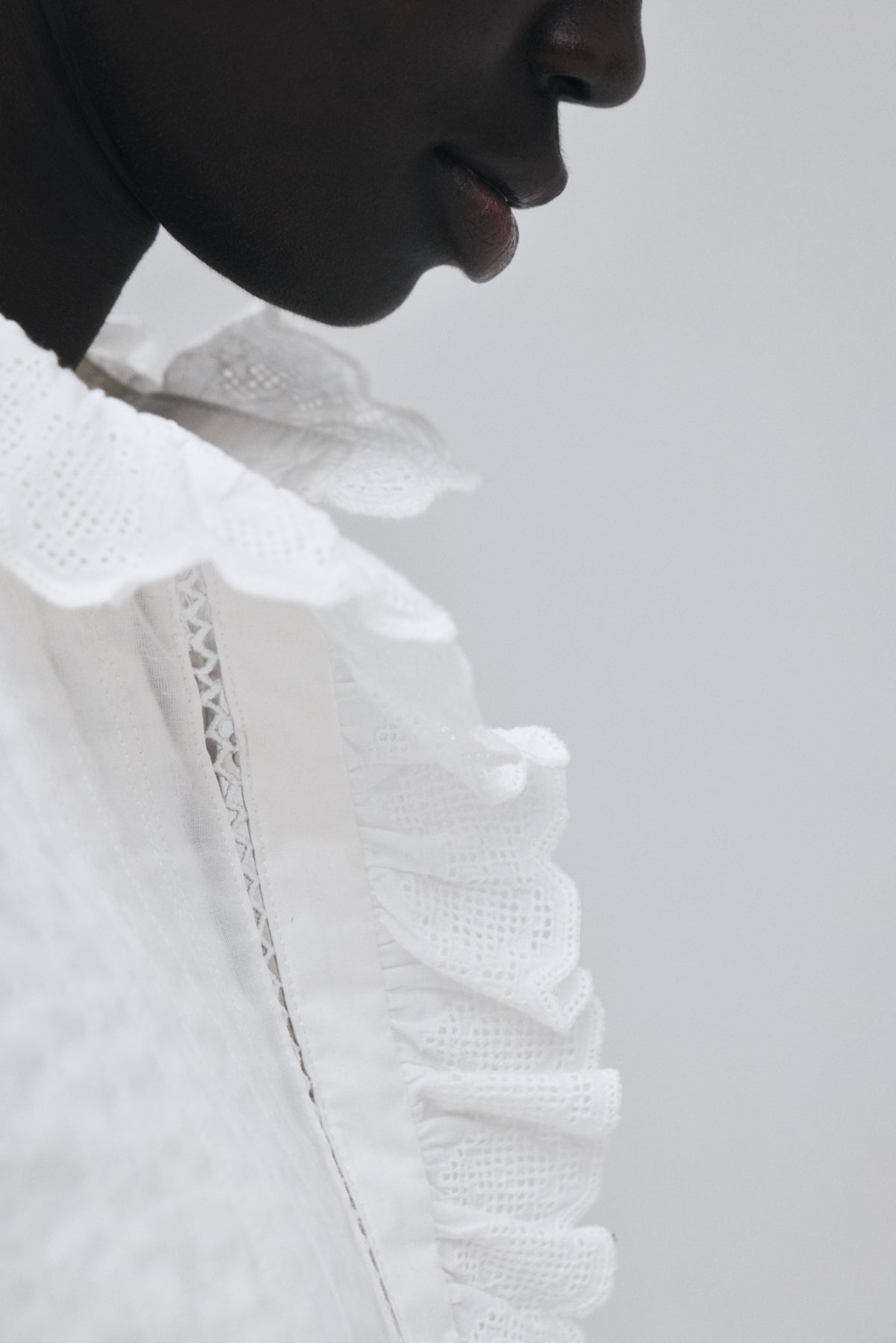 Geometric Lace Blouse