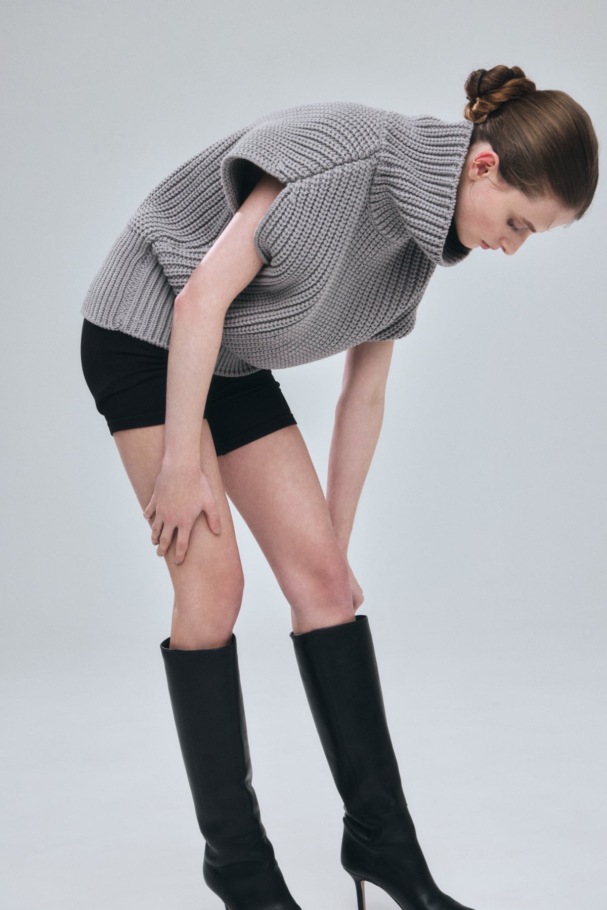 High-neck Knit Tops