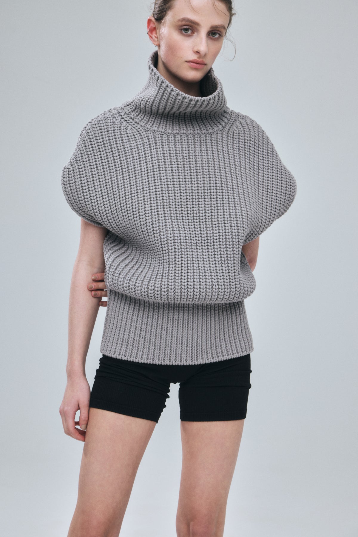 High-neck Knit Tops