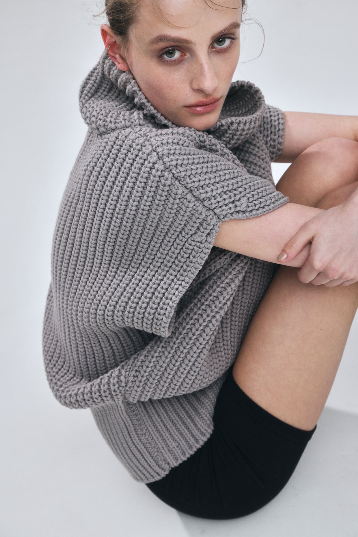 High-neck Knit Tops