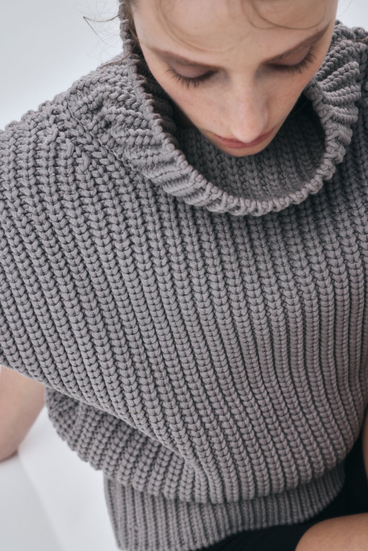 High-neck Knit Tops