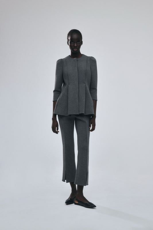Double Knit Center Slit Pants
