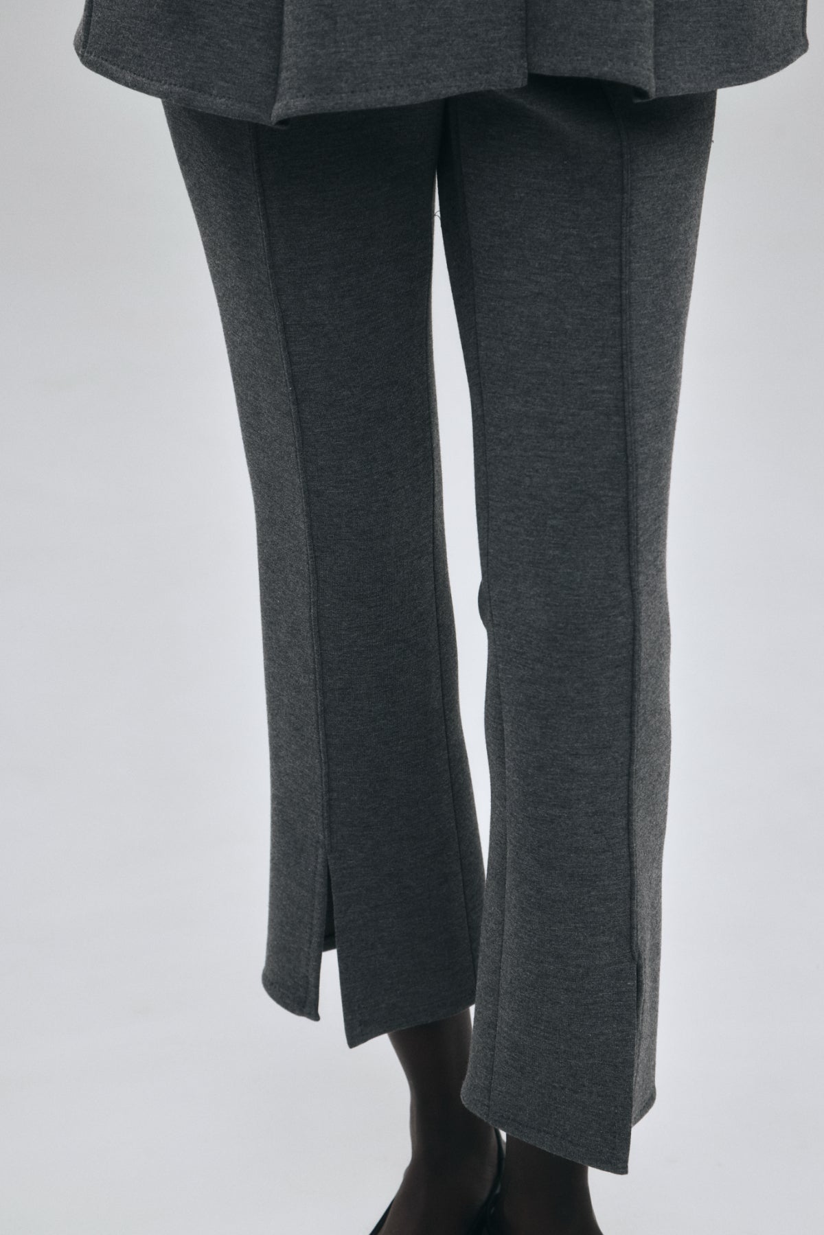 Double Knit Center Slit Pants