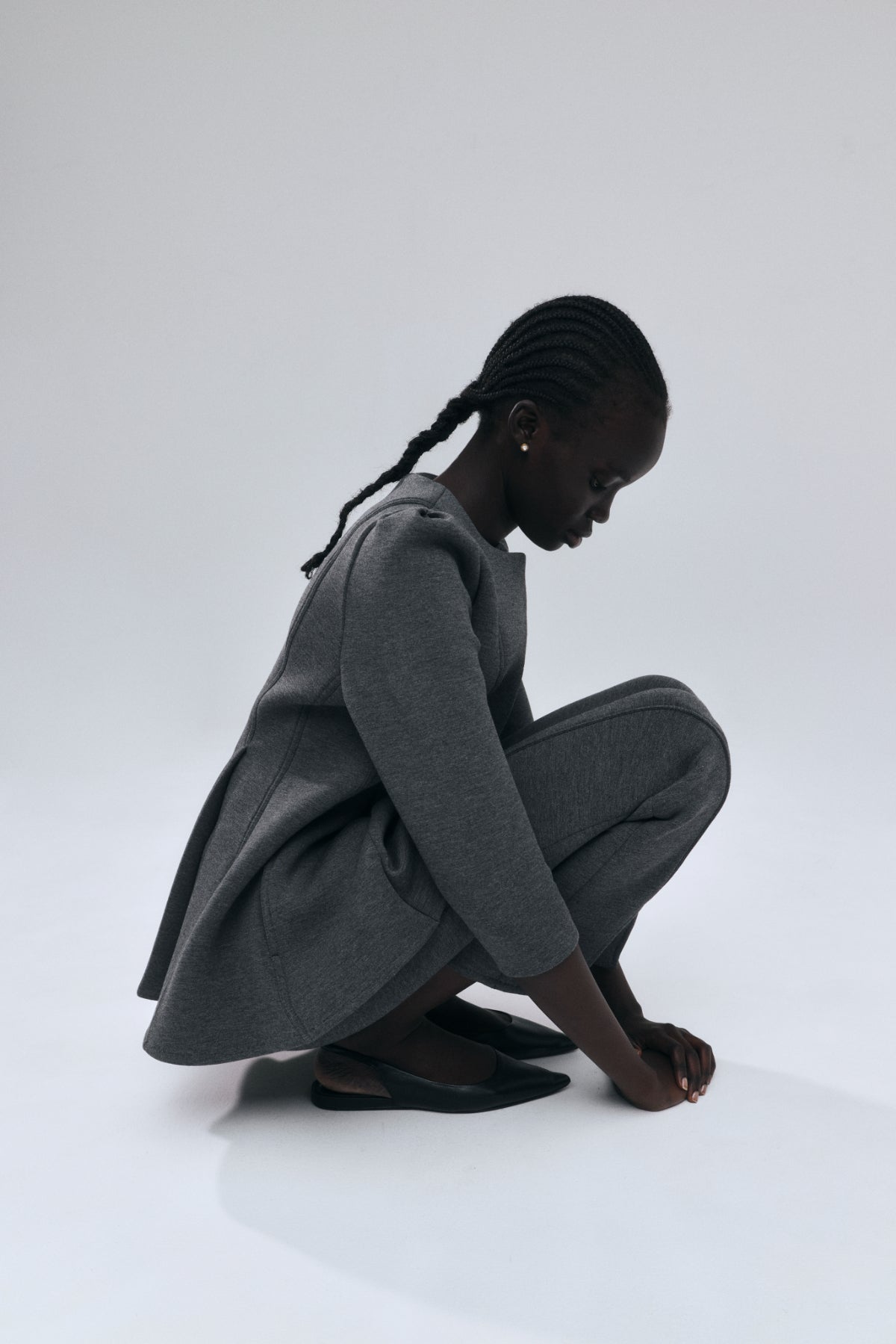 Double Knit Center Slit Pants