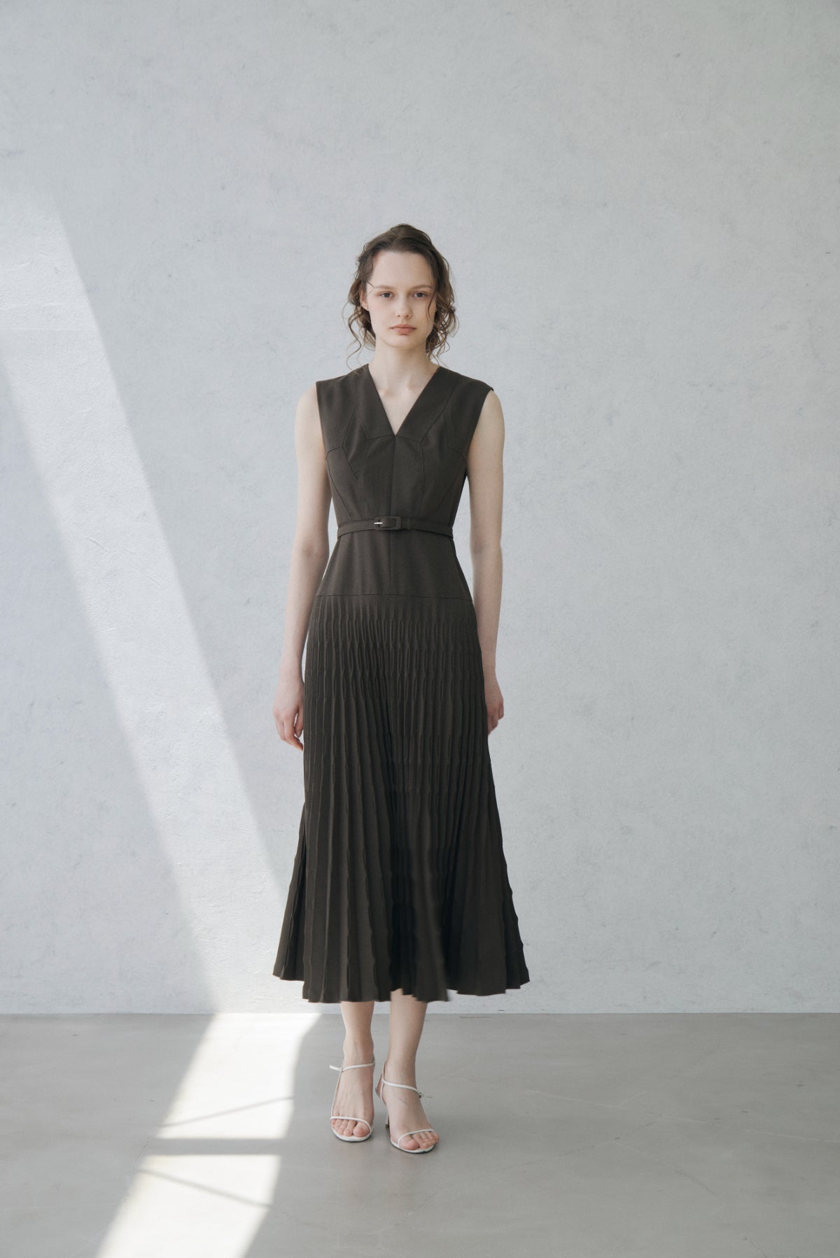 Shell Pleats Dress