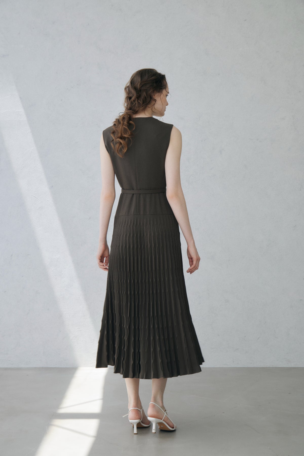 Shell Pleats Dress