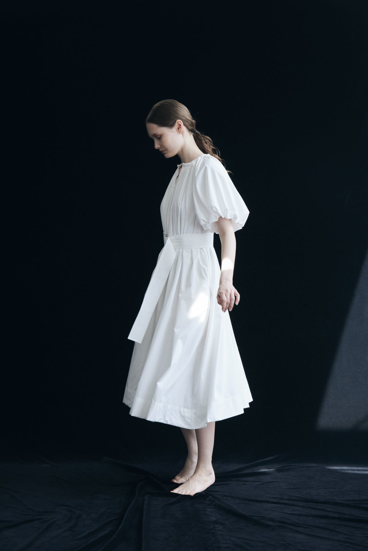 Balloon Sleeve Volume Dress