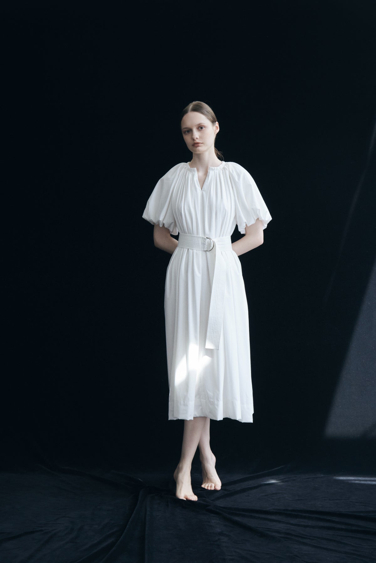 Balloon Sleeve Volume Dress