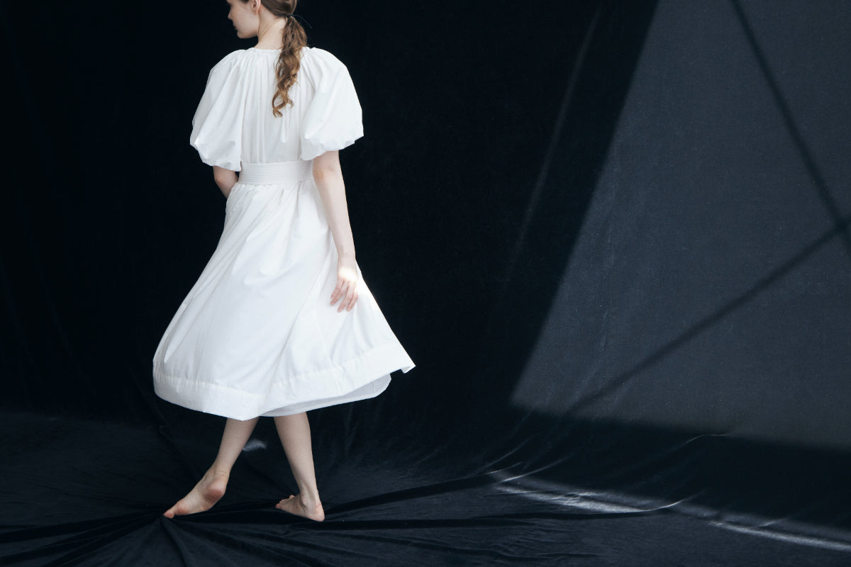 Balloon Sleeve Volume Dress
