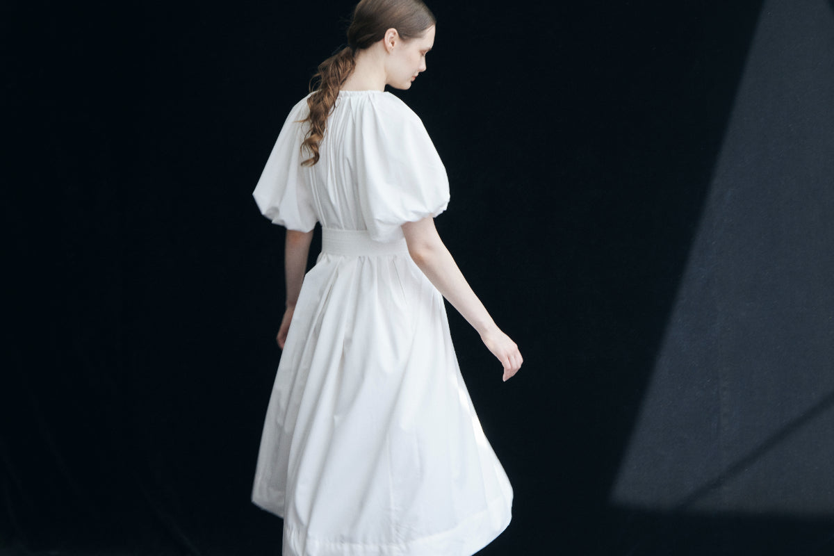 Balloon Sleeve Volume Dress