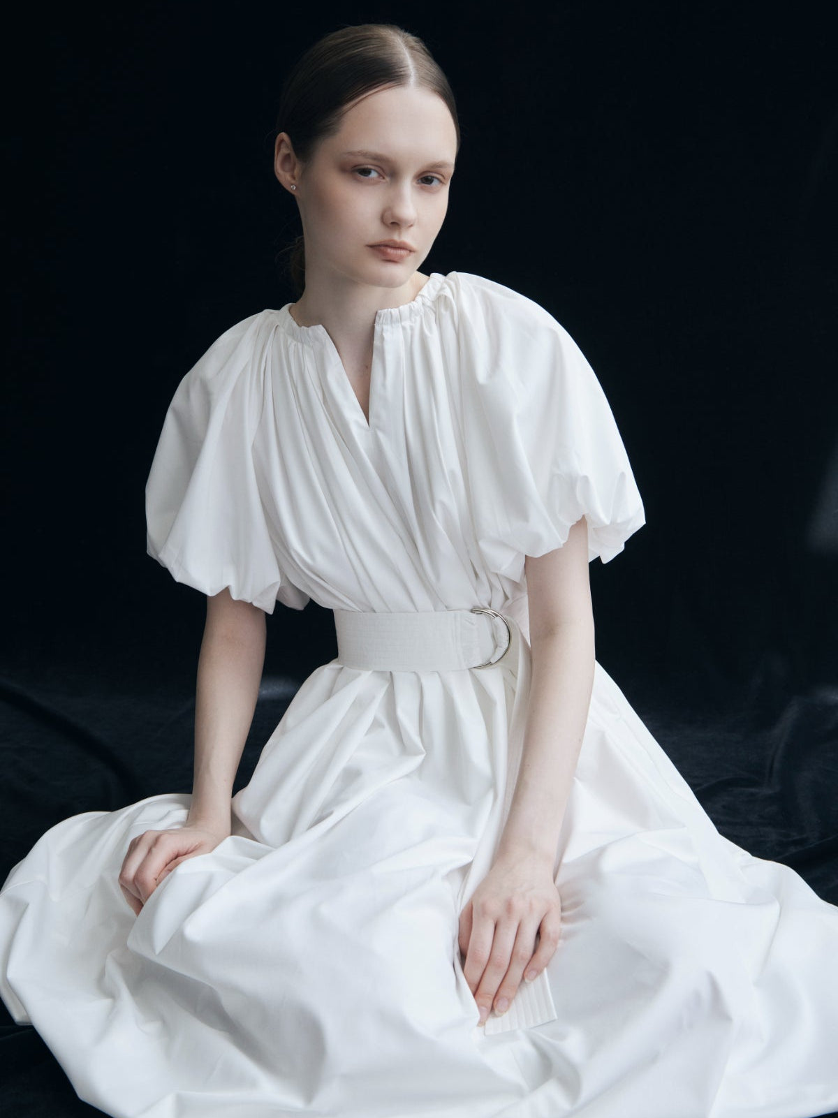 Balloon Sleeve Volume Dress