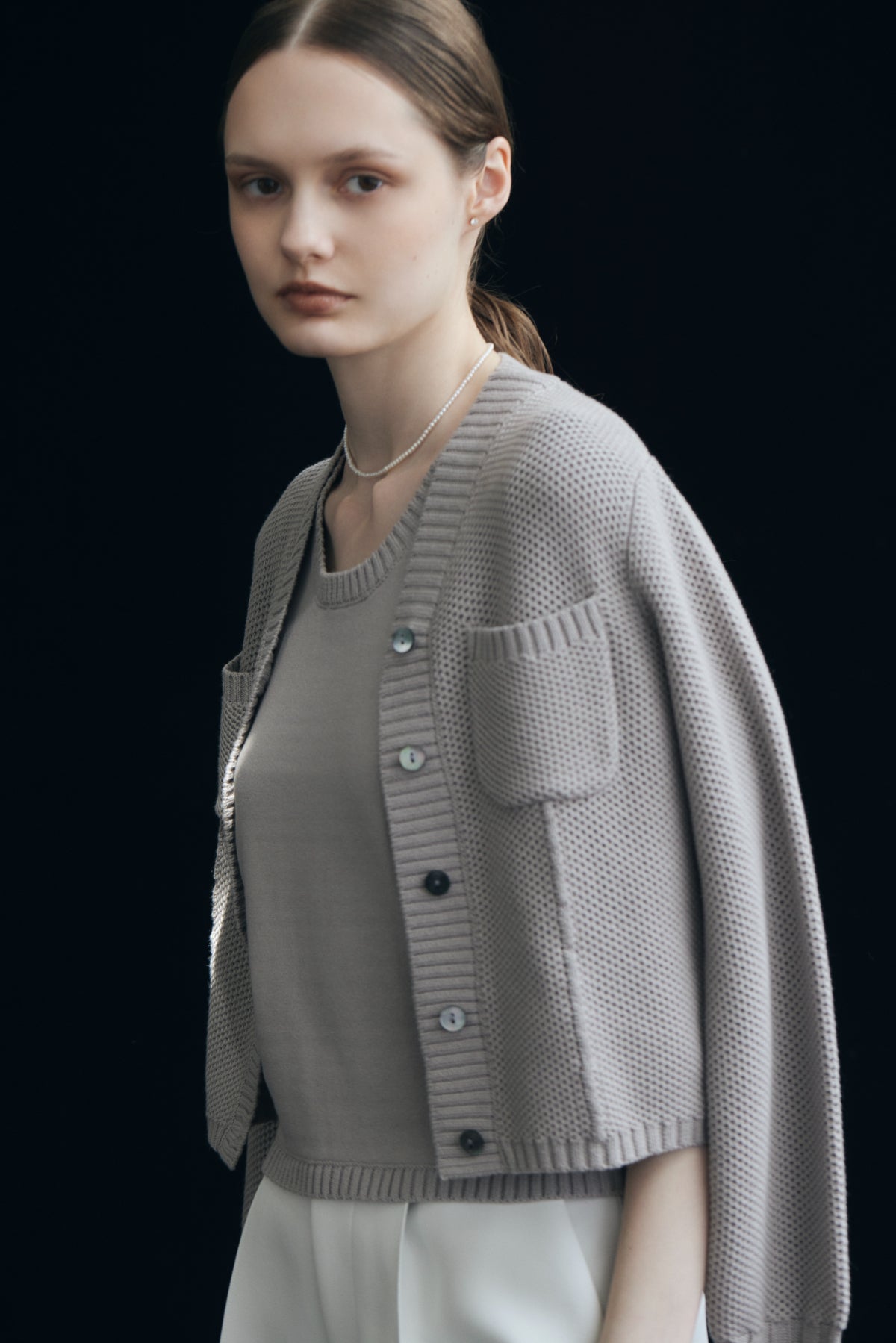 【再入荷】Basket Knit Cardigan