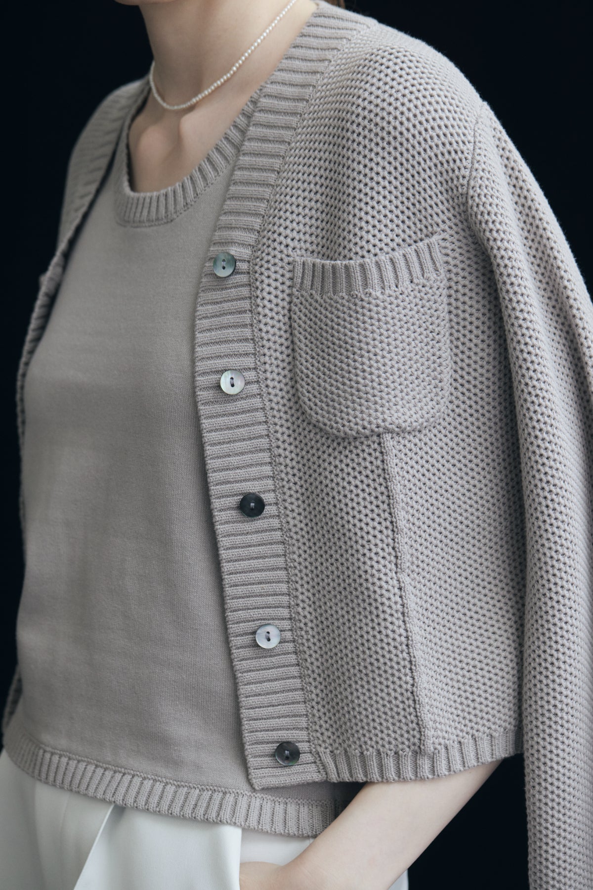 【再入荷】Basket Knit Cardigan