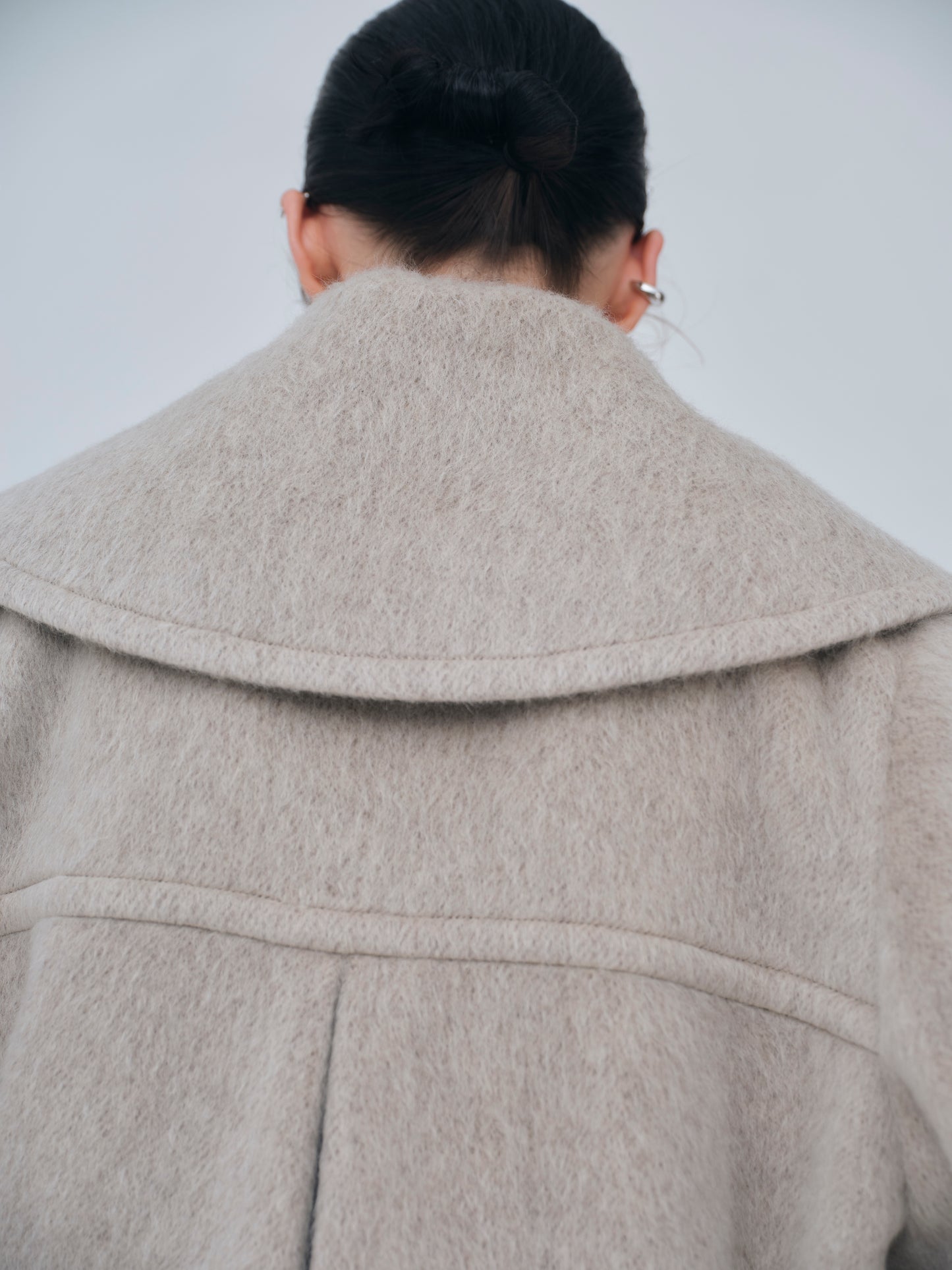 Signature Wide Lapel Mid Coat