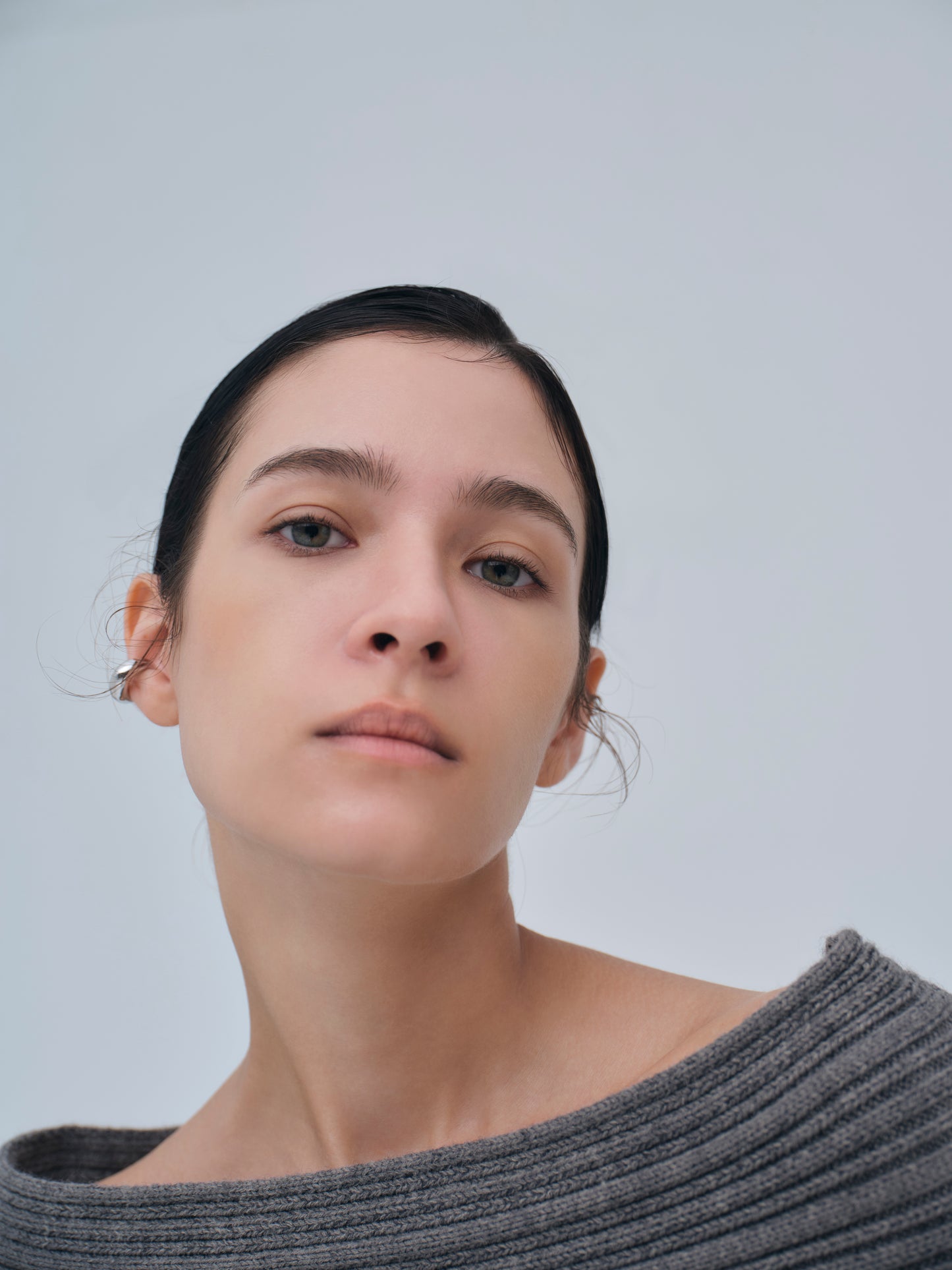 Panel Rib Wool Knit Tops