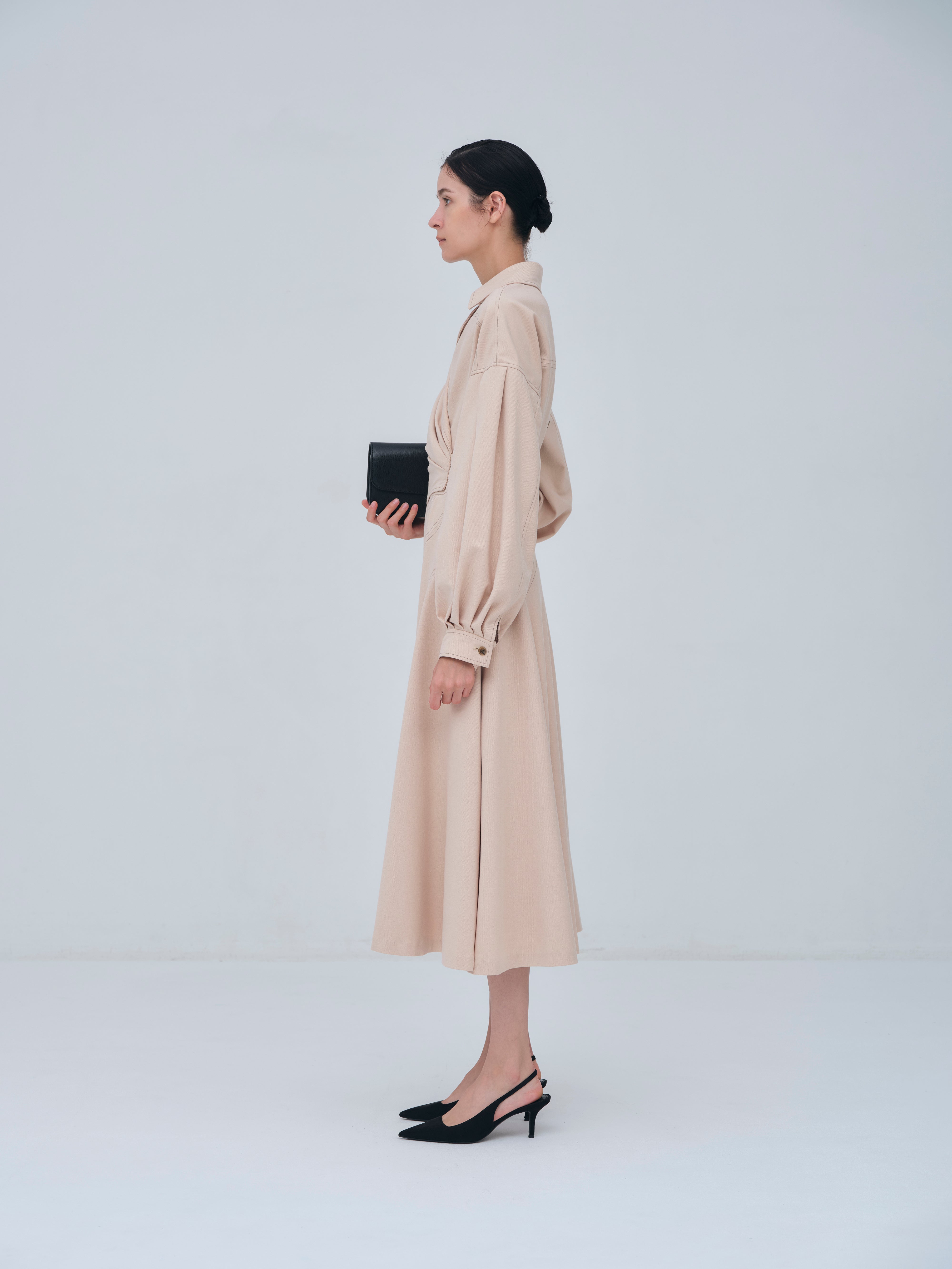 Asymmetric Side Buckle Dress