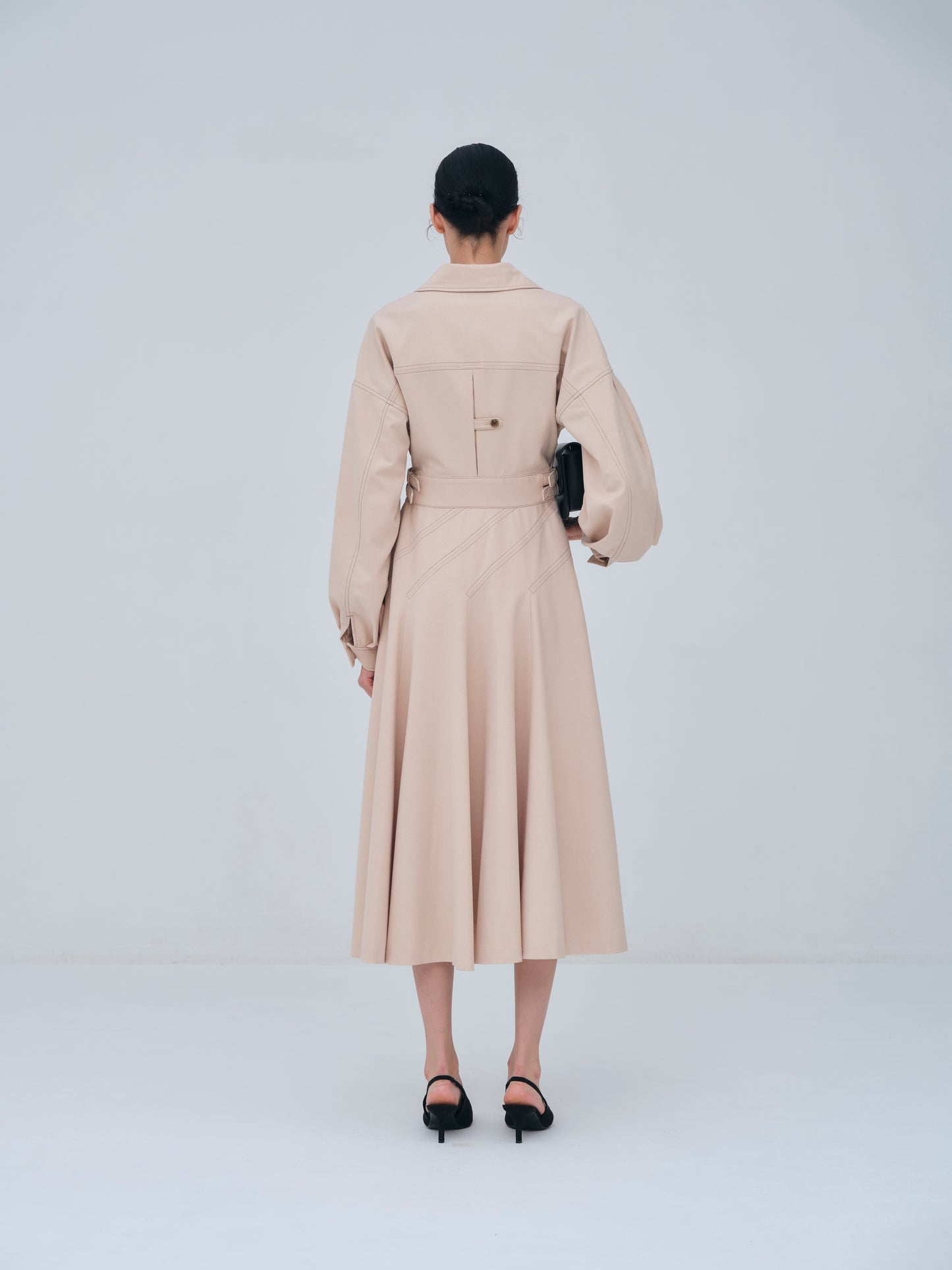 Asymmetric Side Buckle Dress