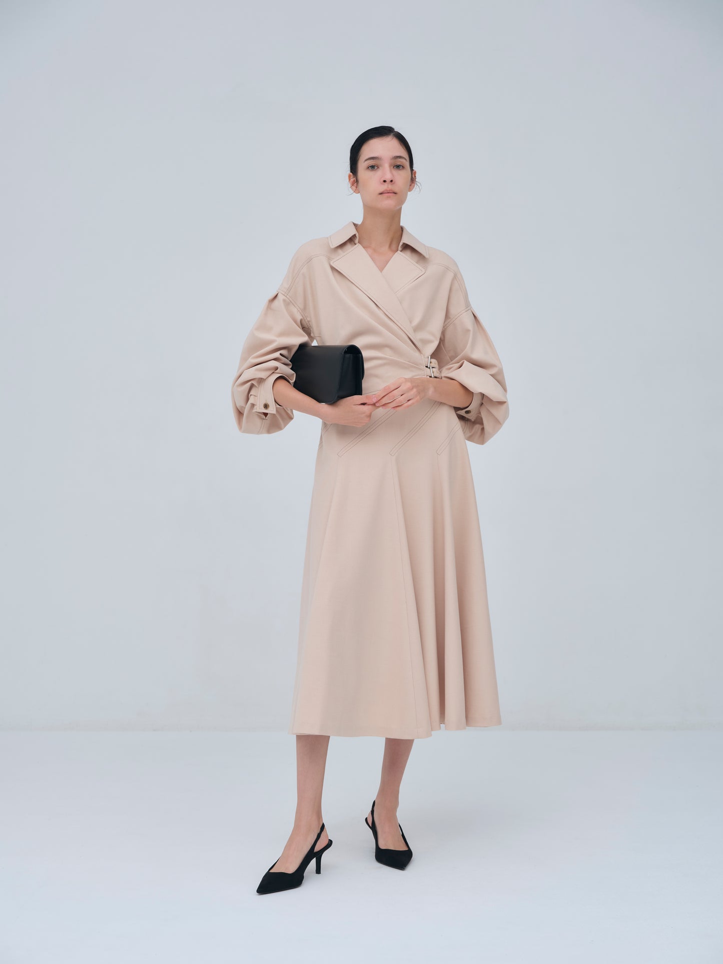 Asymmetric Side Buckle Dress