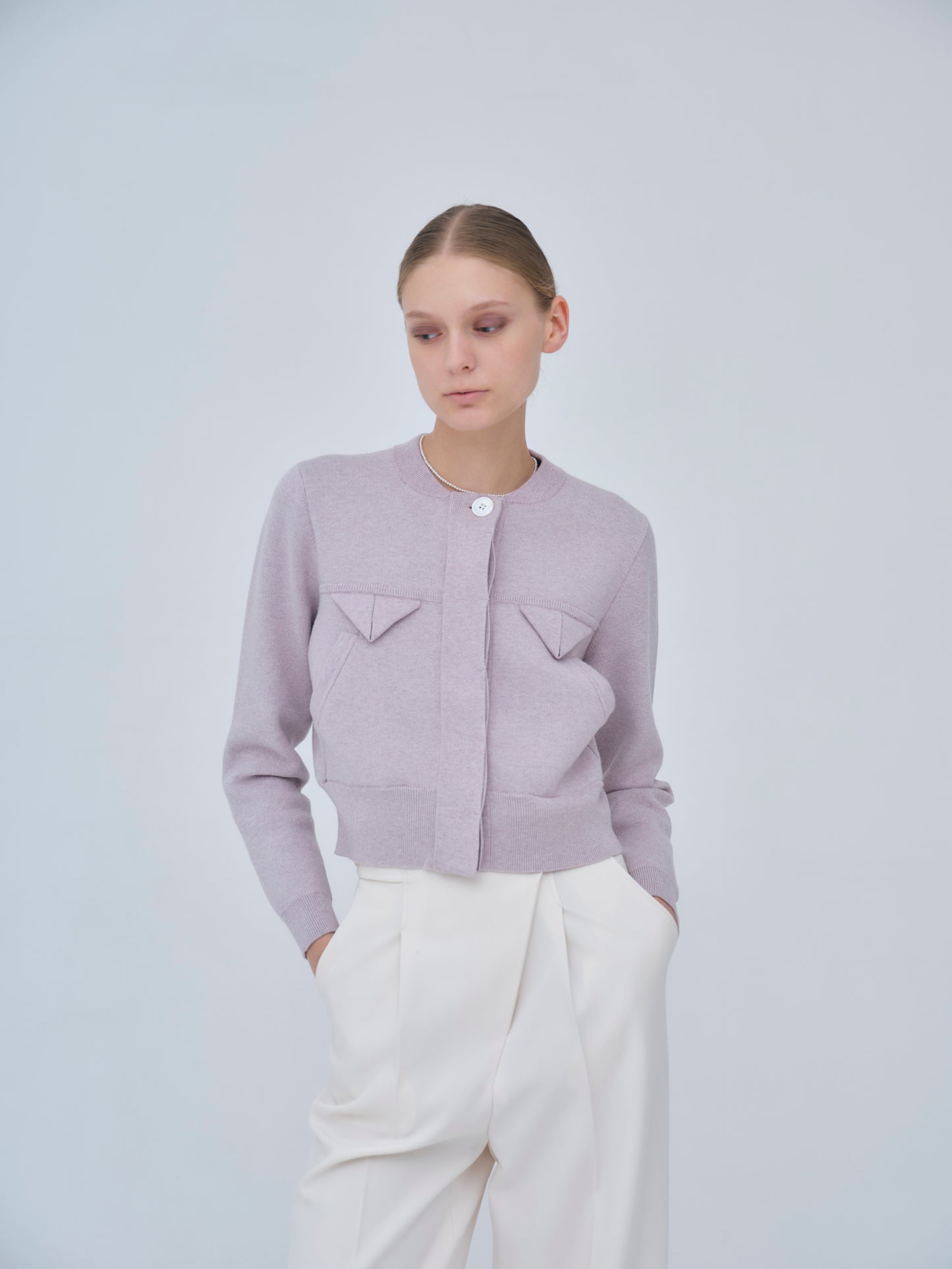 Compact Knit Cashmere Blouson