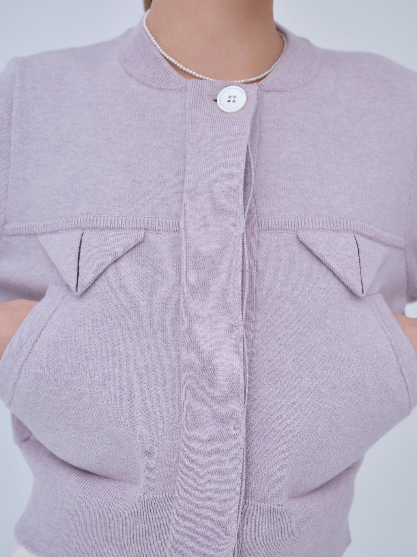 Compact Knit Cashmere Blouson