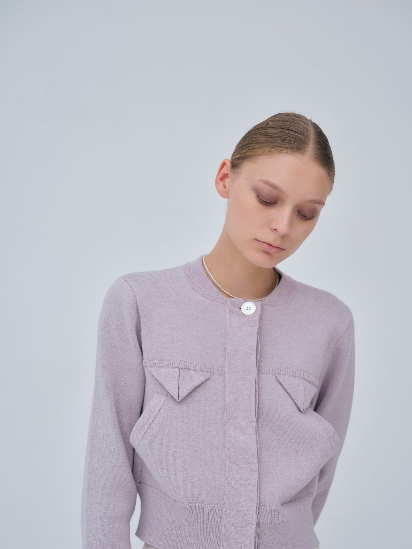 Compact Knit Cashmere Blouson