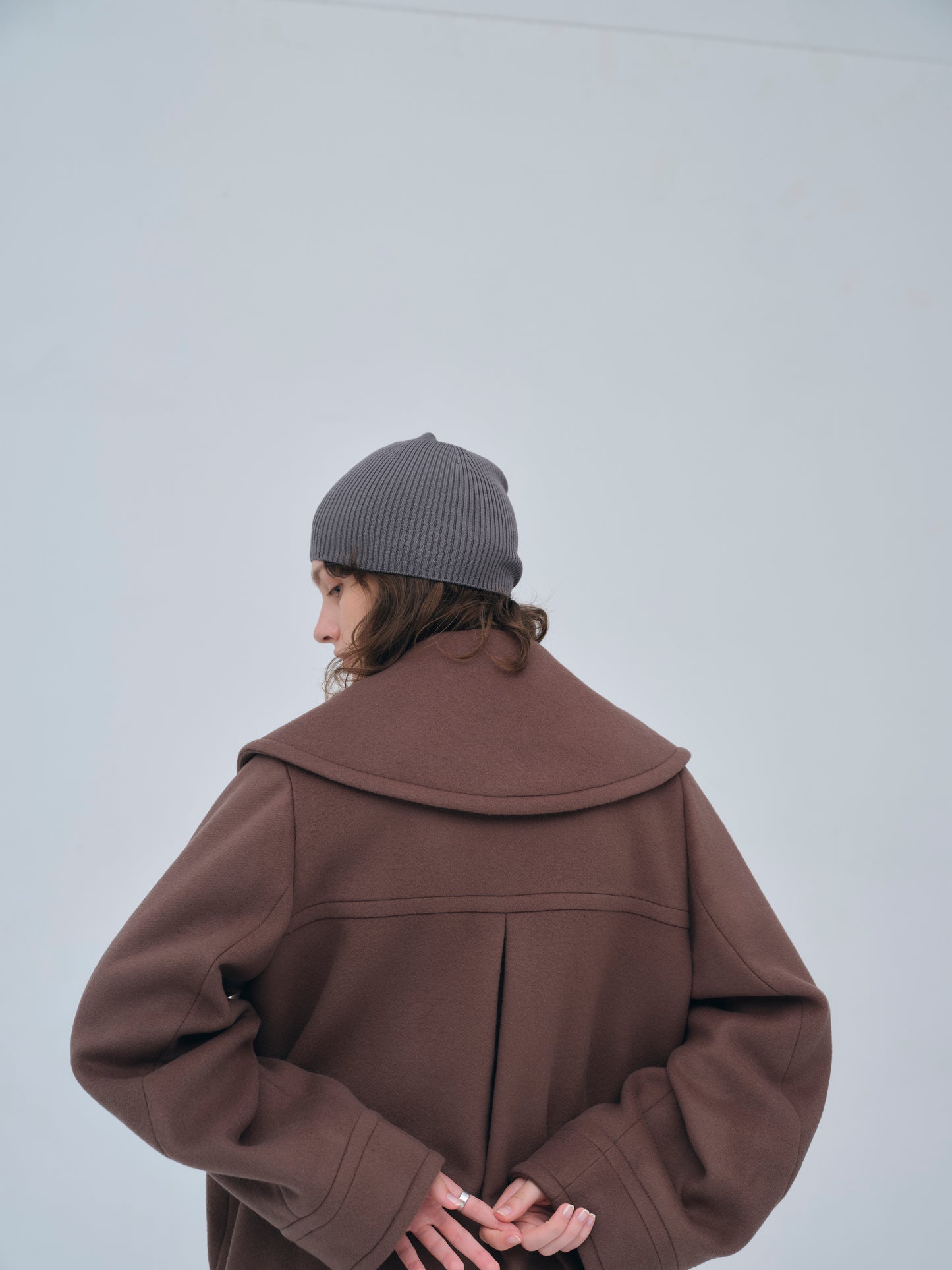 Signature Wide Lapel Mid Coat