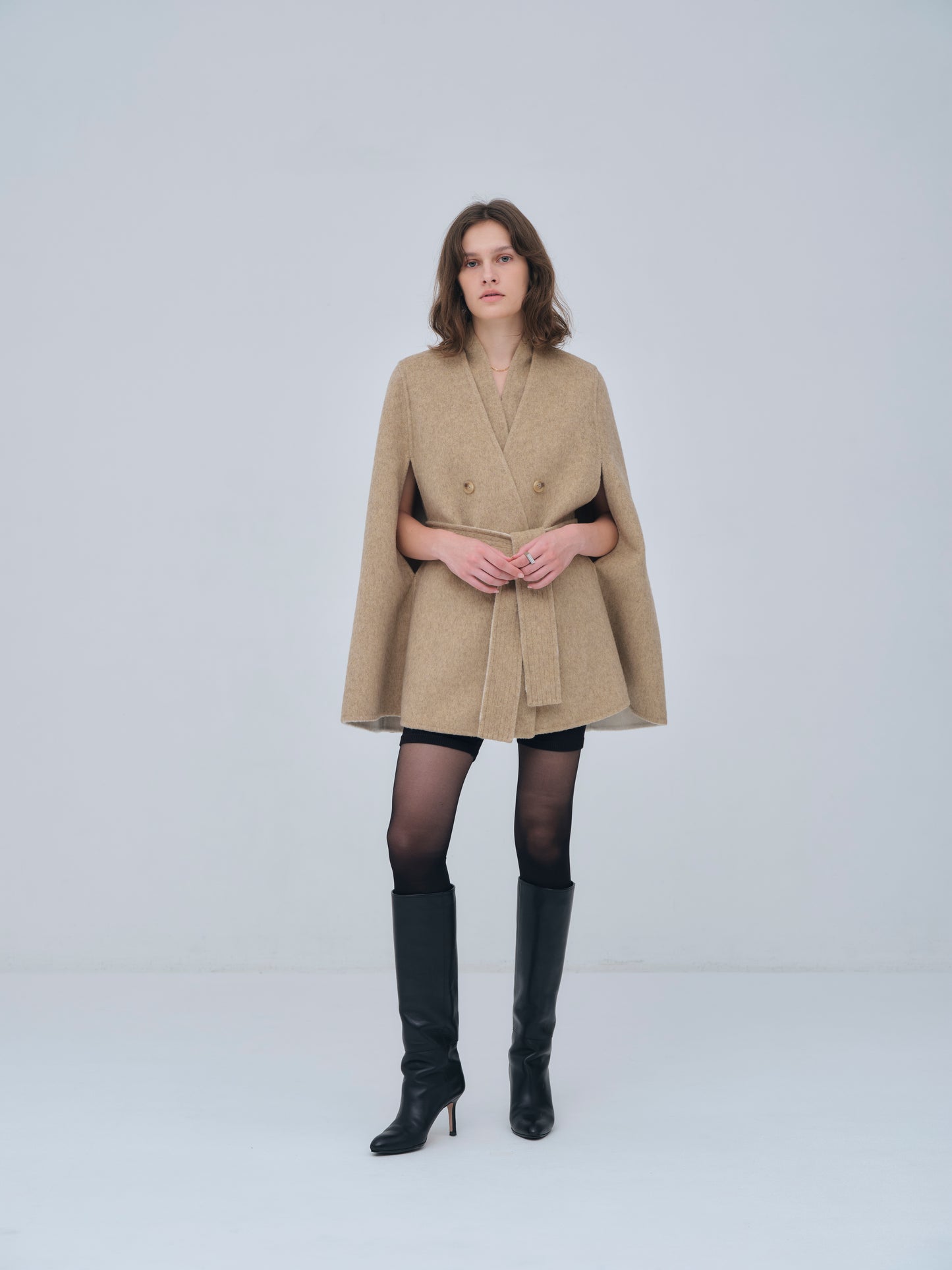 Dual Face Cape Coat