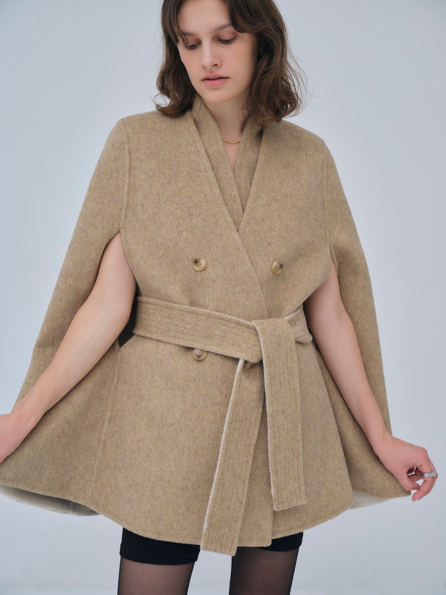 Dual Face Cape Coat