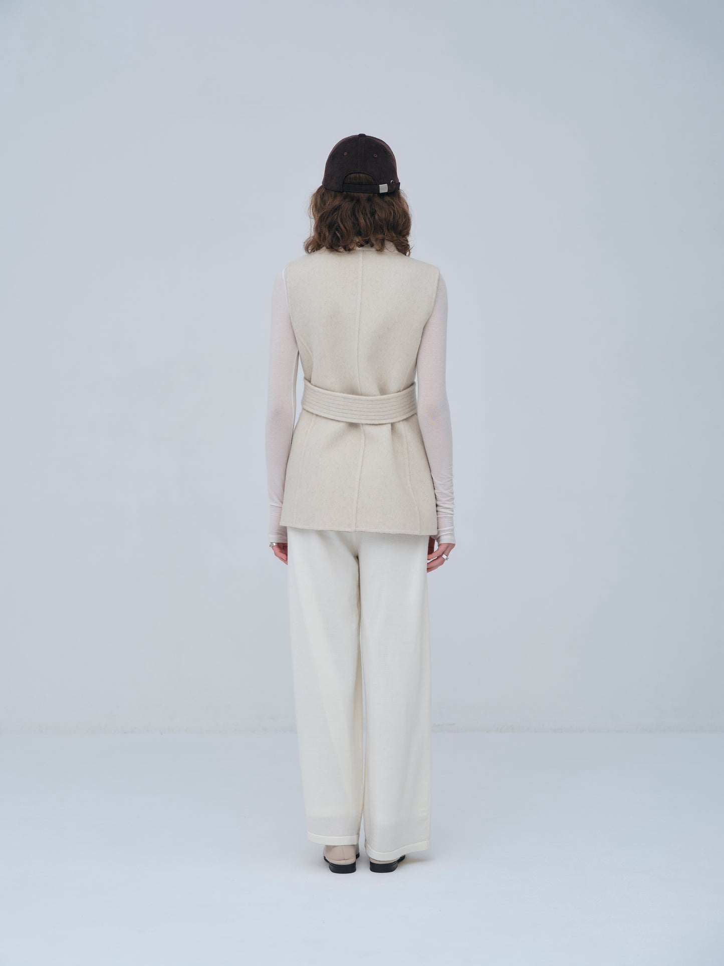 Structured Tuck Wide Pants