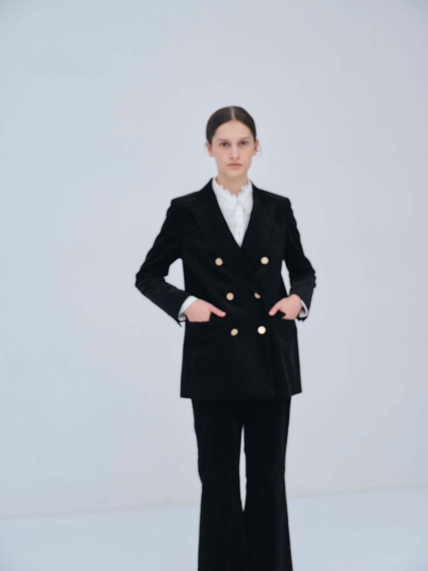 Double-breasted Corduroy Jacket