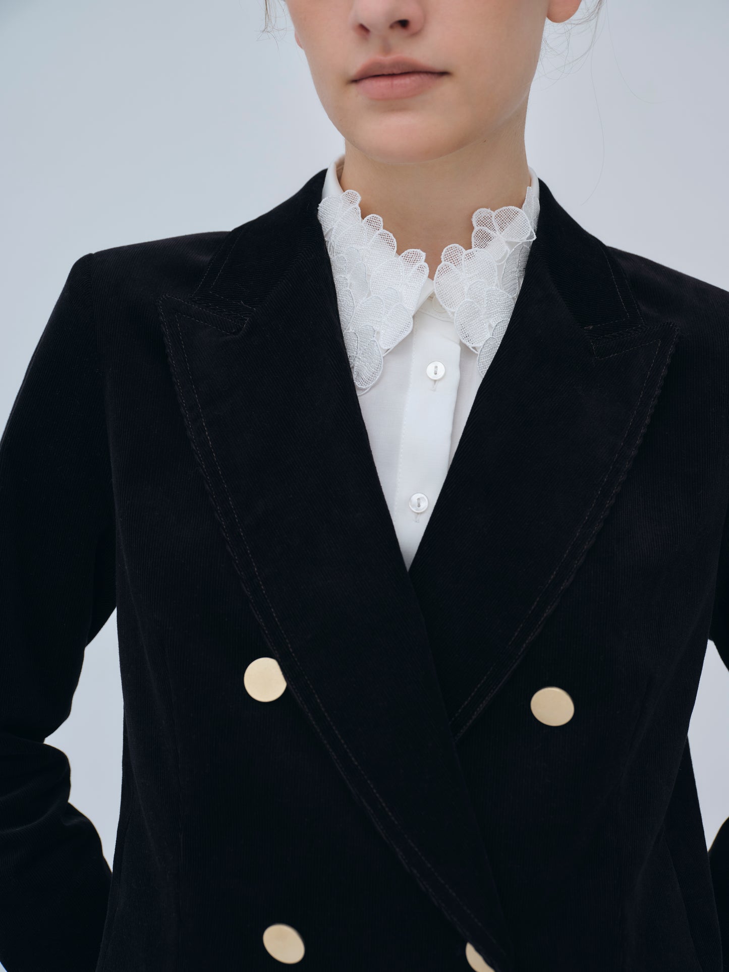 Double-breasted Corduroy Jacket