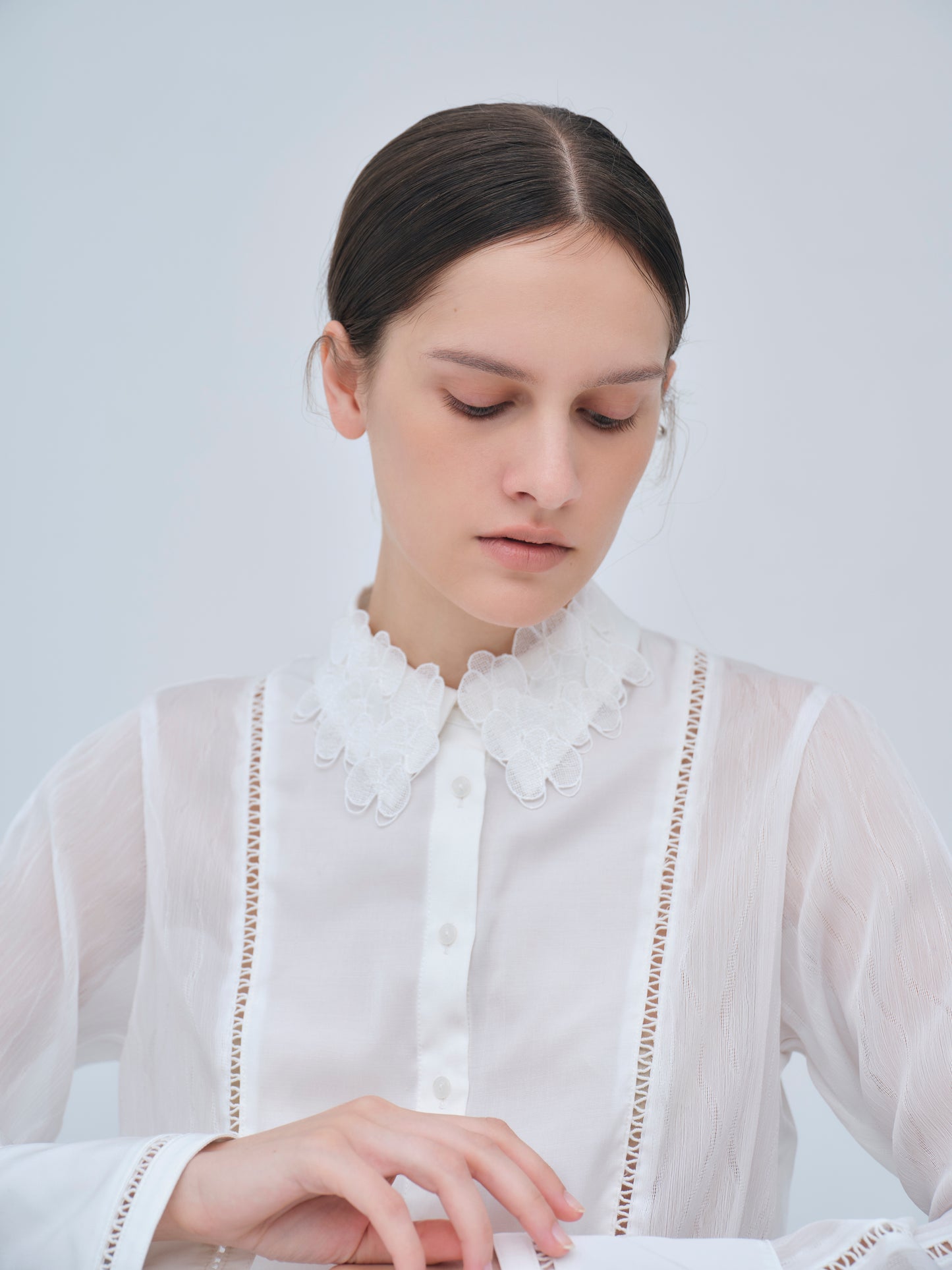 Orchid Embroidered Collar Shirt