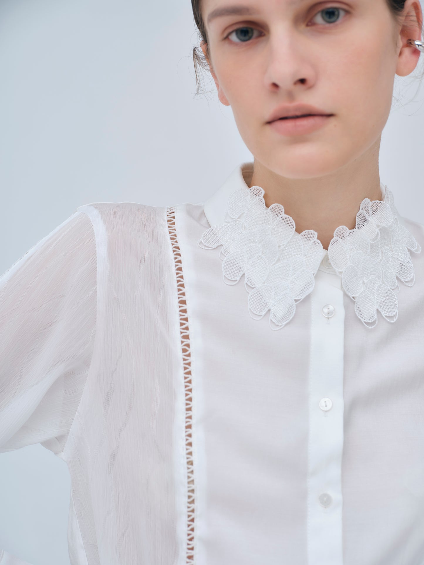 Orchid Embroidered Collar Shirt