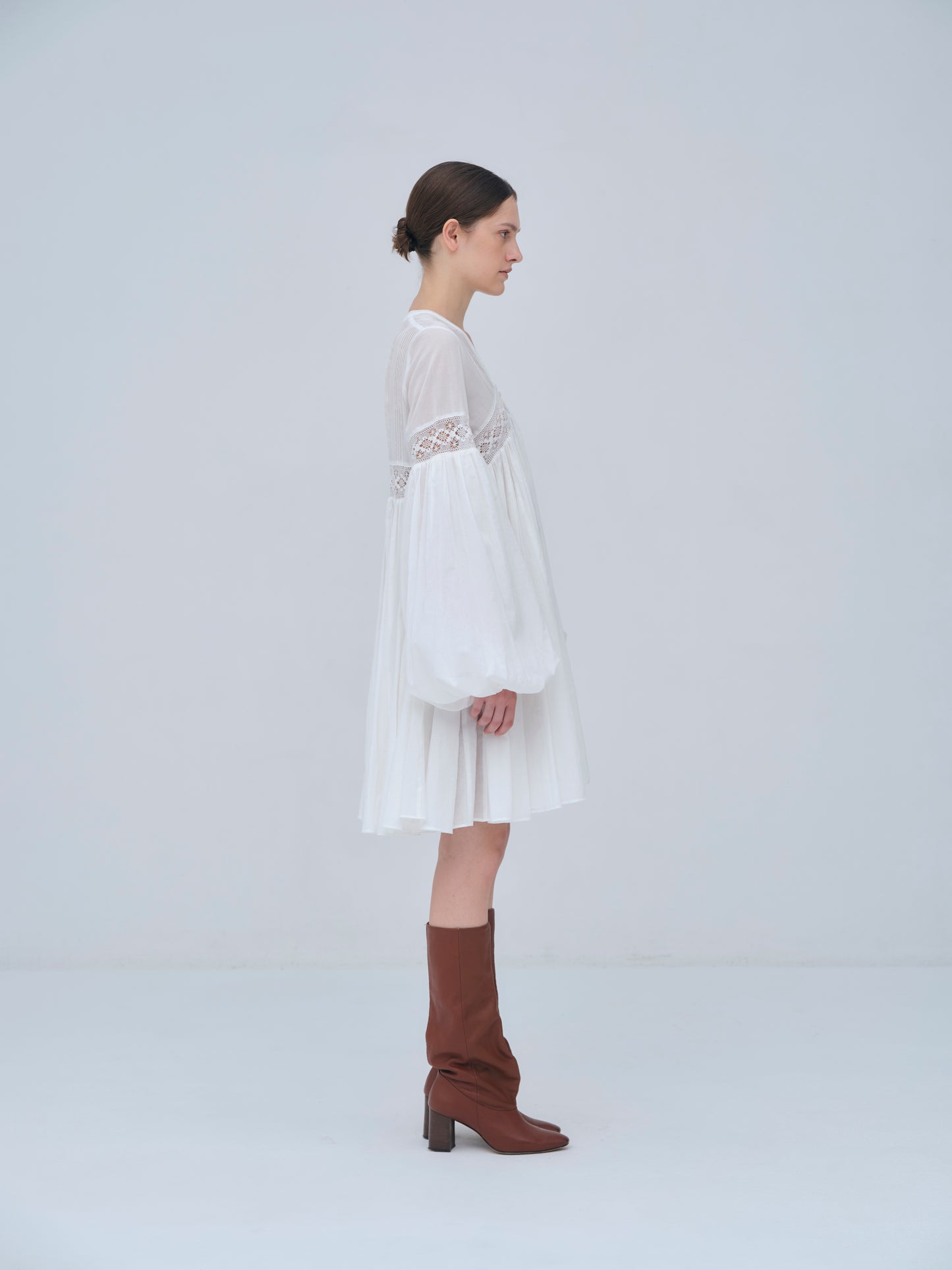 Yoke Lace Volume Dress