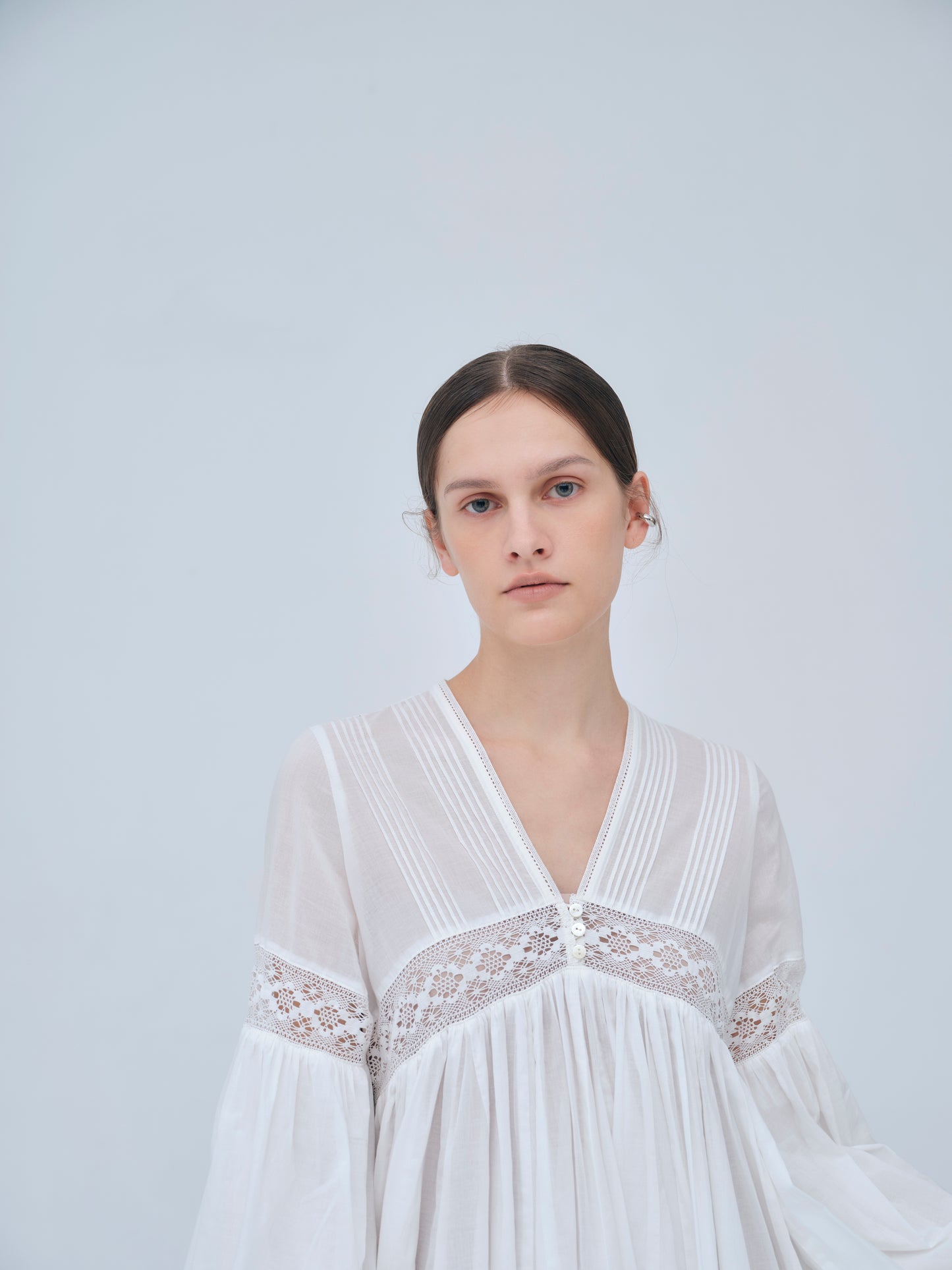Yoke Lace Volume Dress