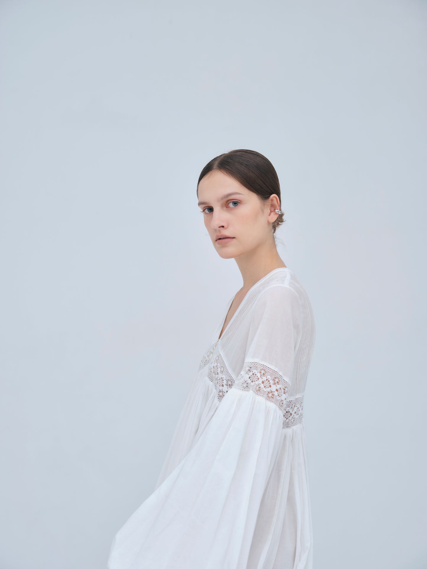 Yoke Lace Volume Dress