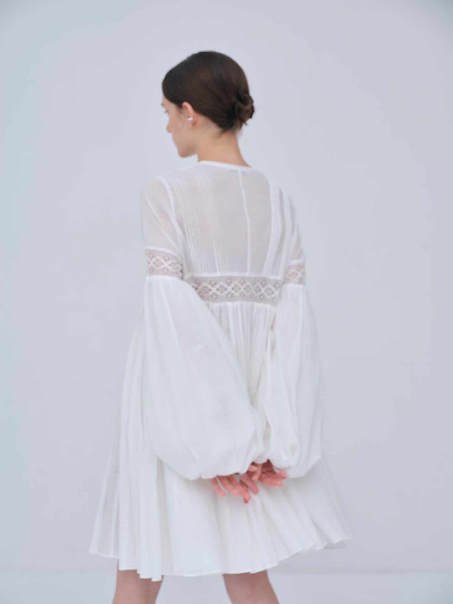 Yoke Lace Volume Dress