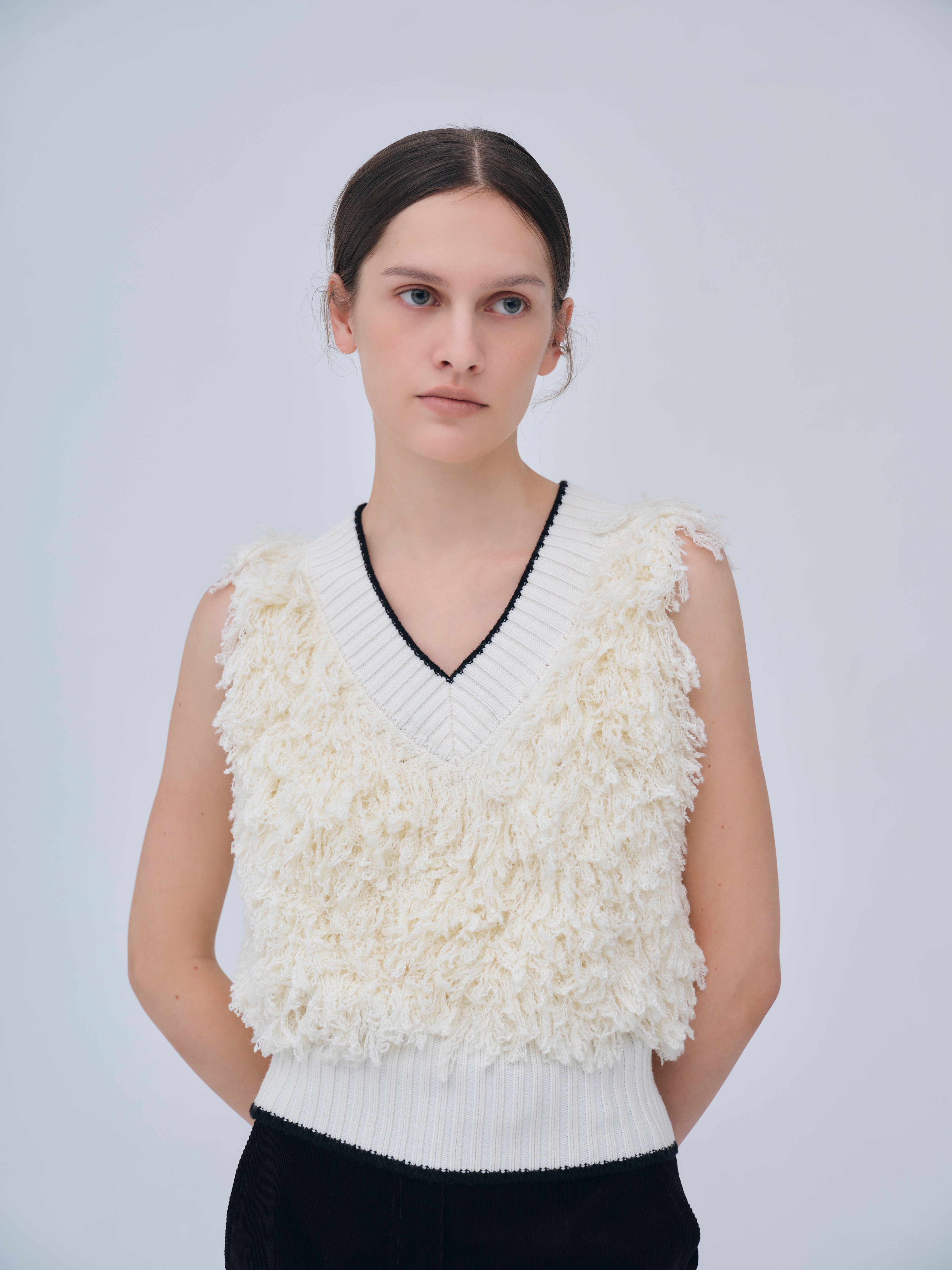 Fringe Knit Vest