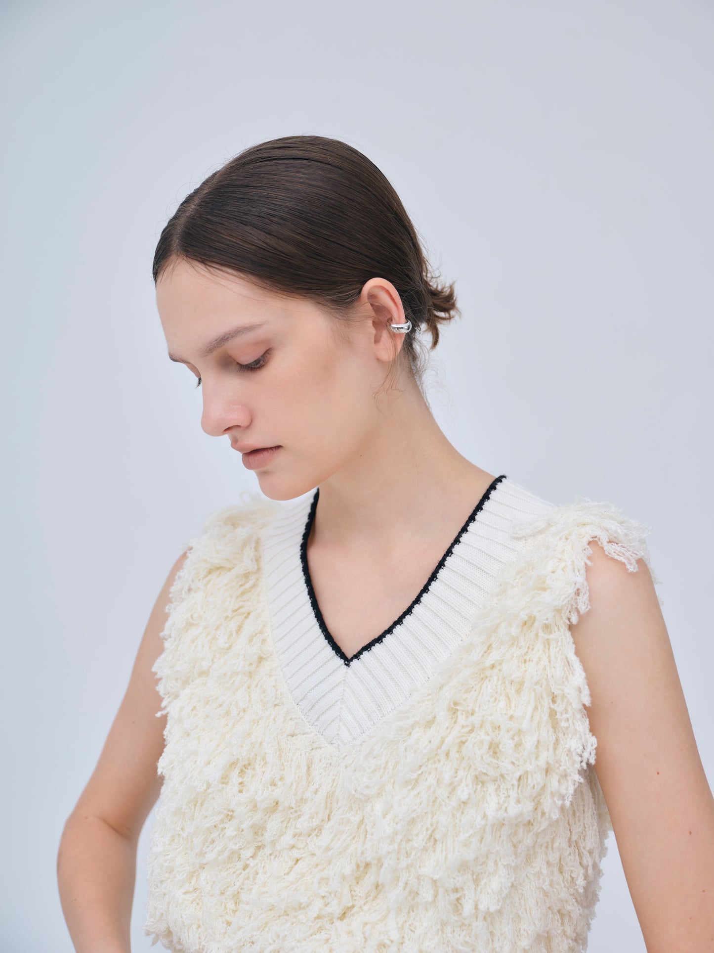 Fringe Knit Vest
