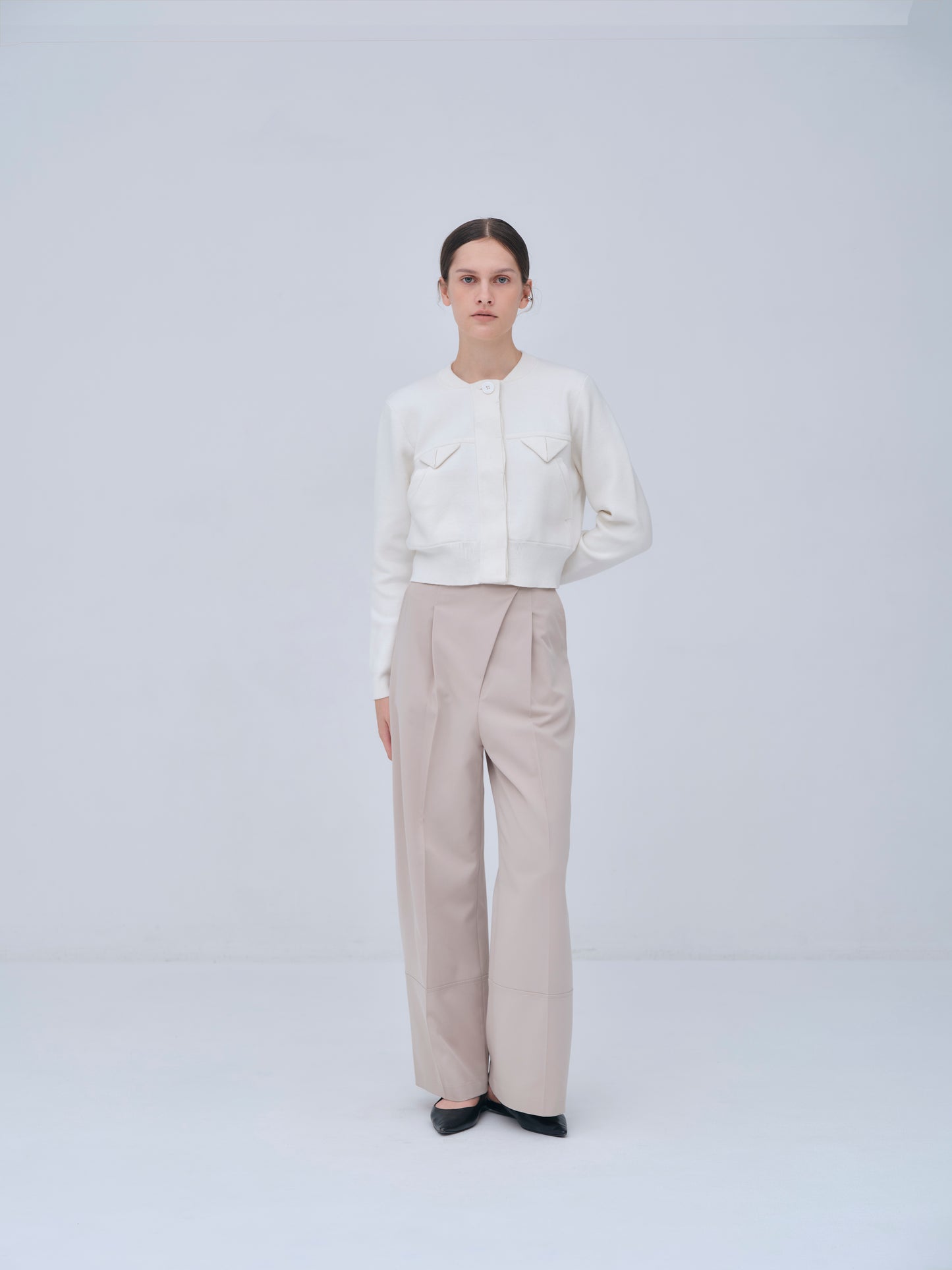 Compact Knit Cashmere Blouson