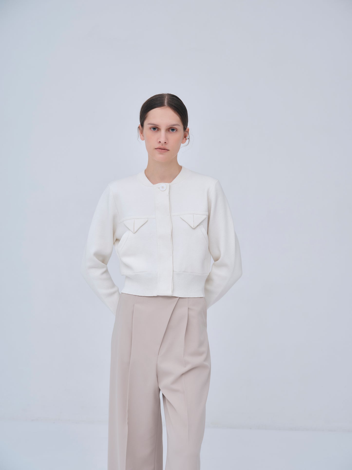 Compact Knit Cashmere Blouson