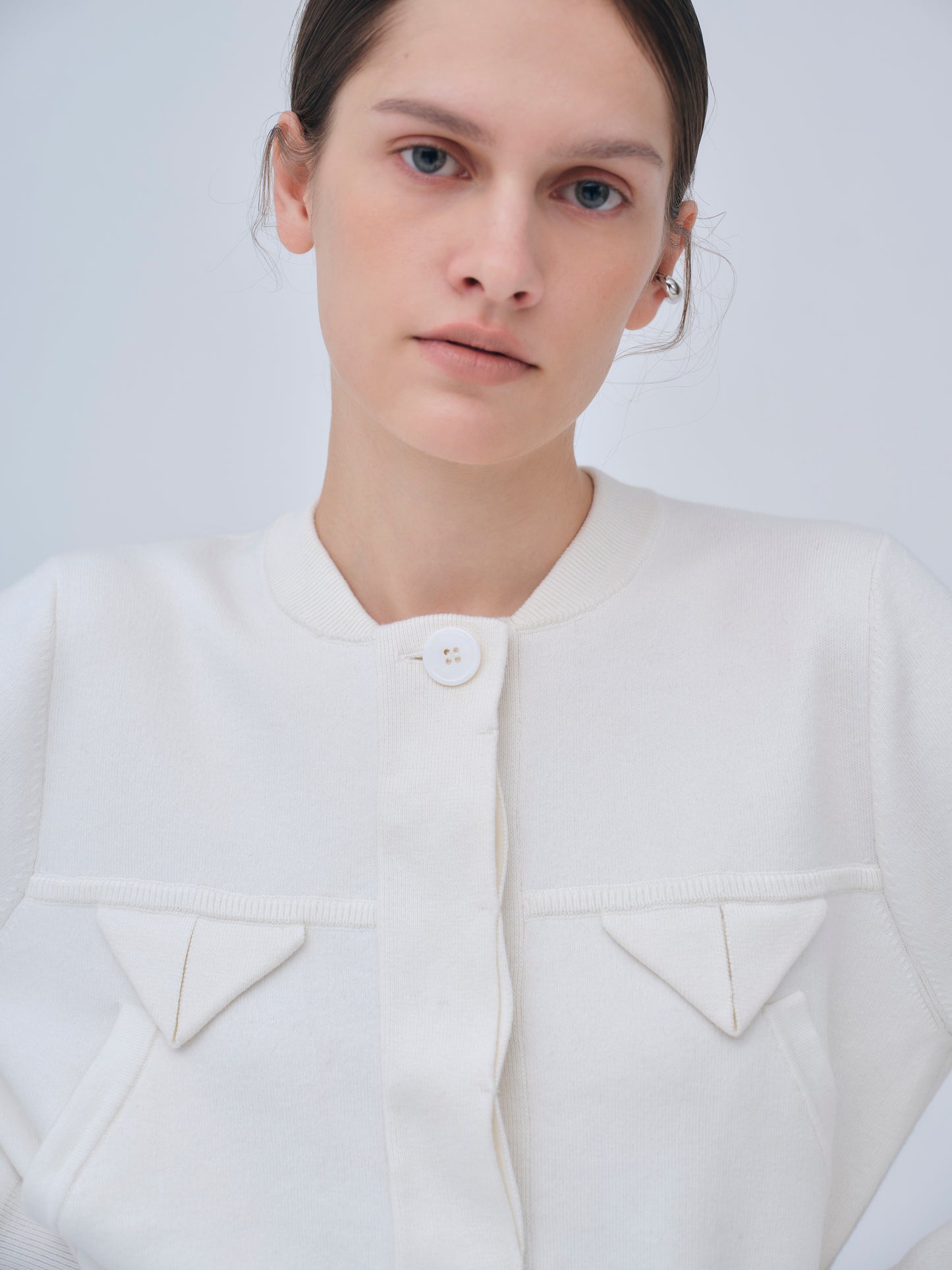 Compact Knit Cashmere Blouson