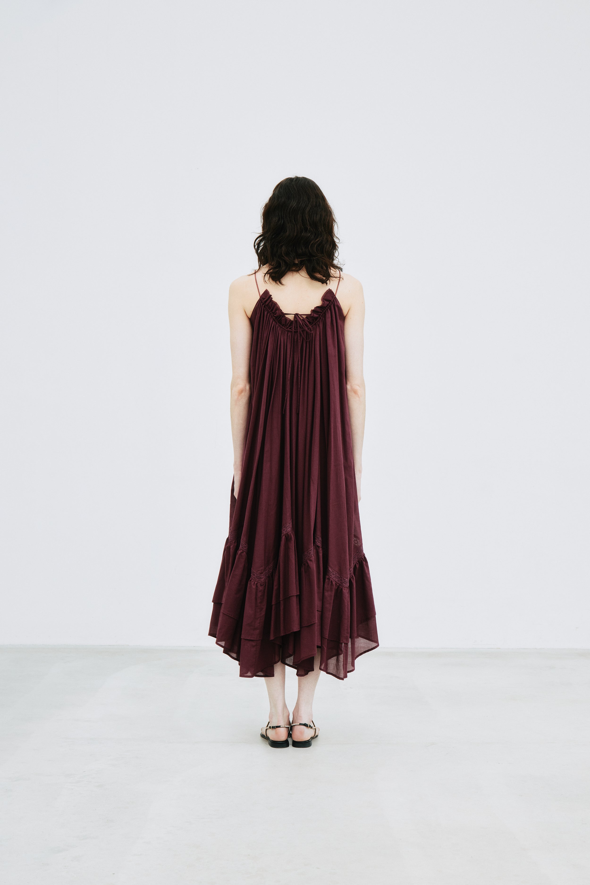 Smocking Lace Volume Dress
