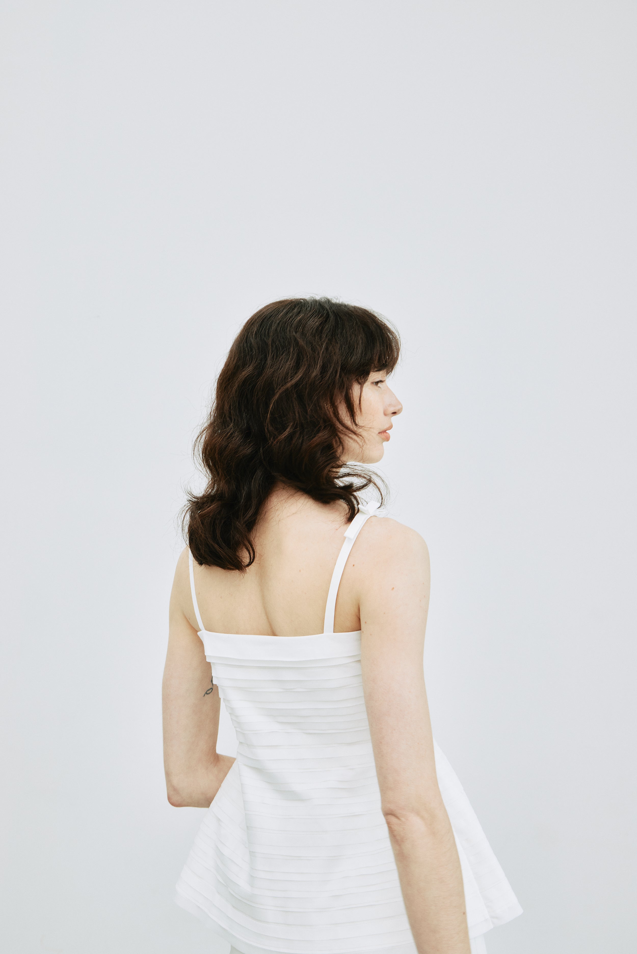 Layered Sculpt Peplum Top