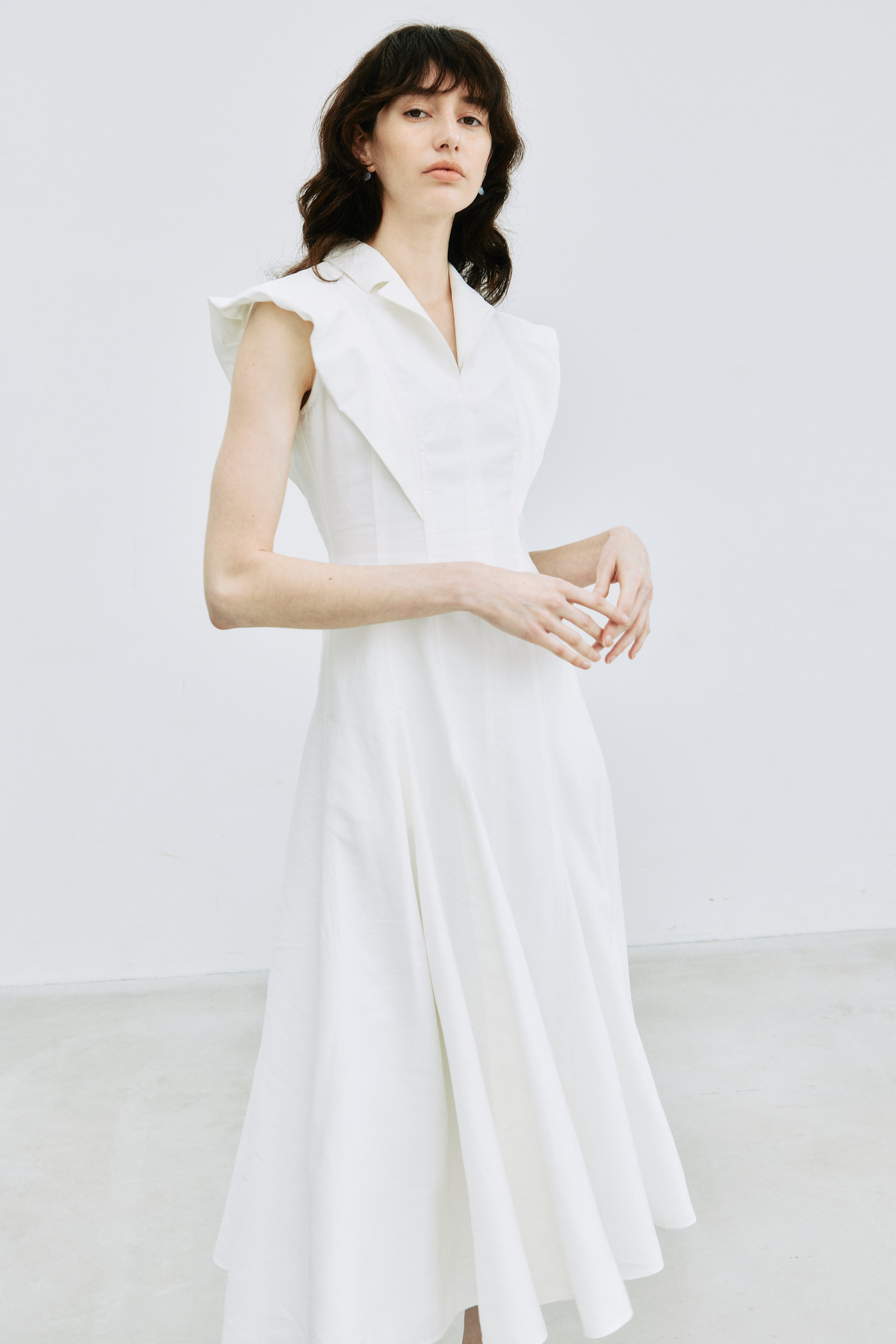 Panel Flare Shirt Dress