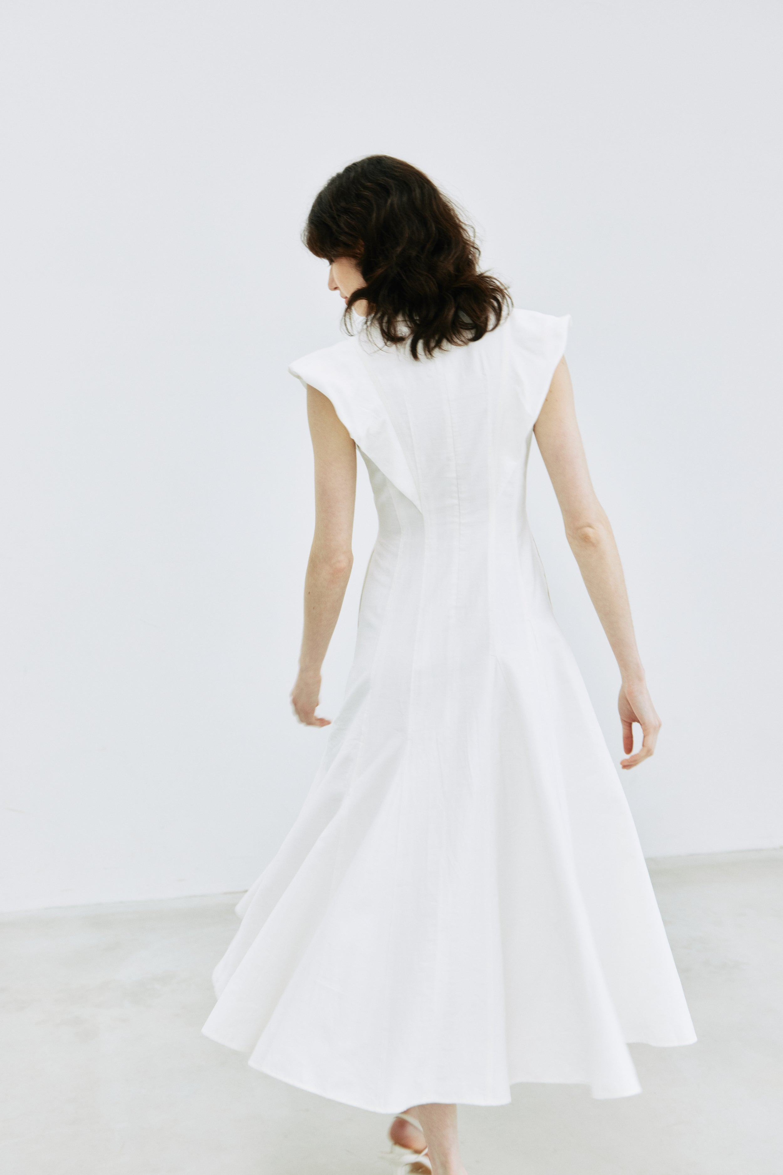 Panel Flare Shirt Dress